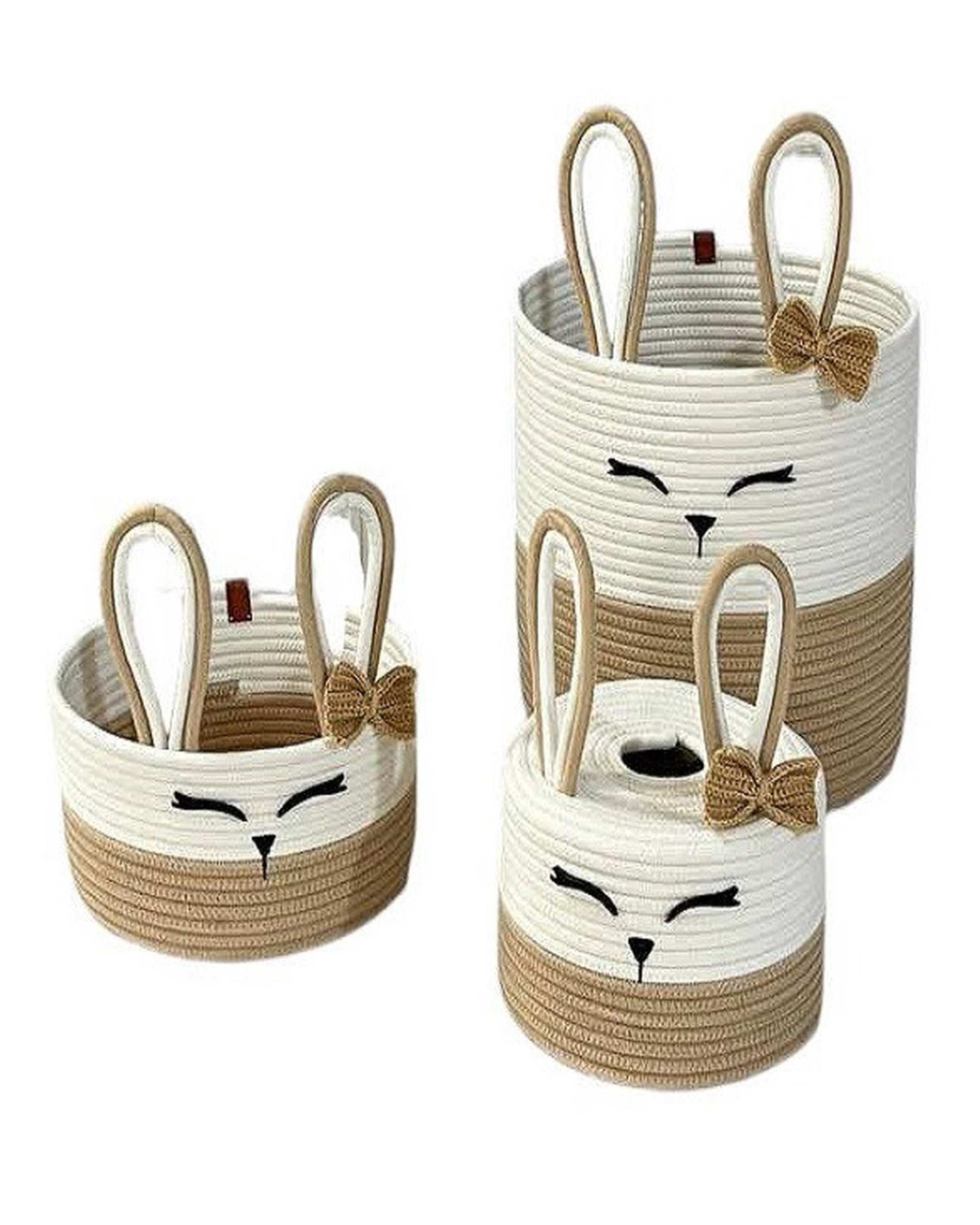 ست سبد وسایل کودک مدل خرگوش بسته 3 عددی