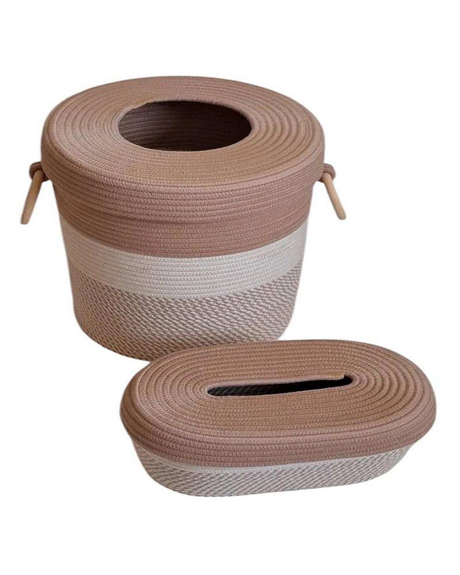 ست سطل و جای دستمال کاغذی مدل a211