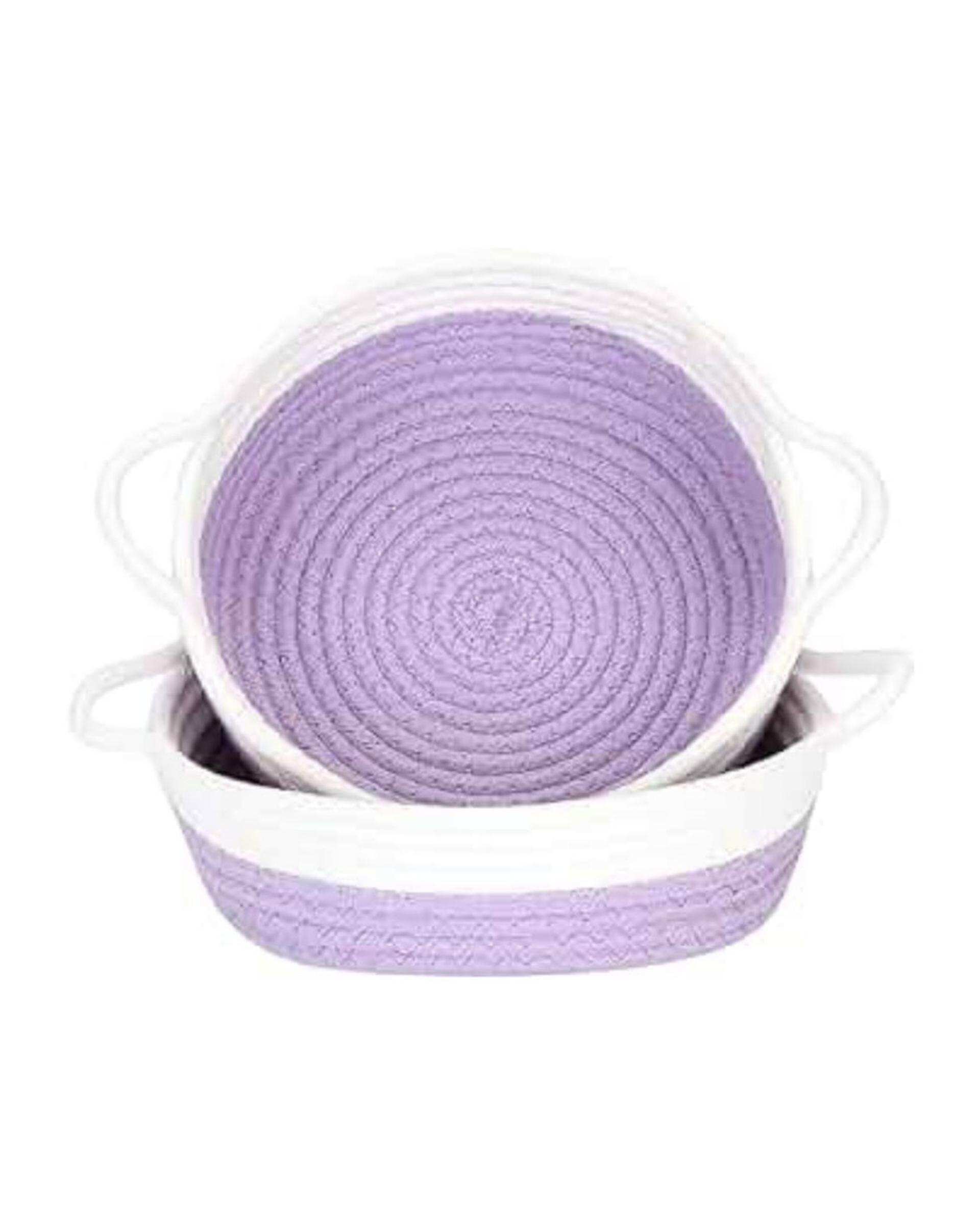 سبد نان و سبزی مدل دسته دار بسته 2 عددی