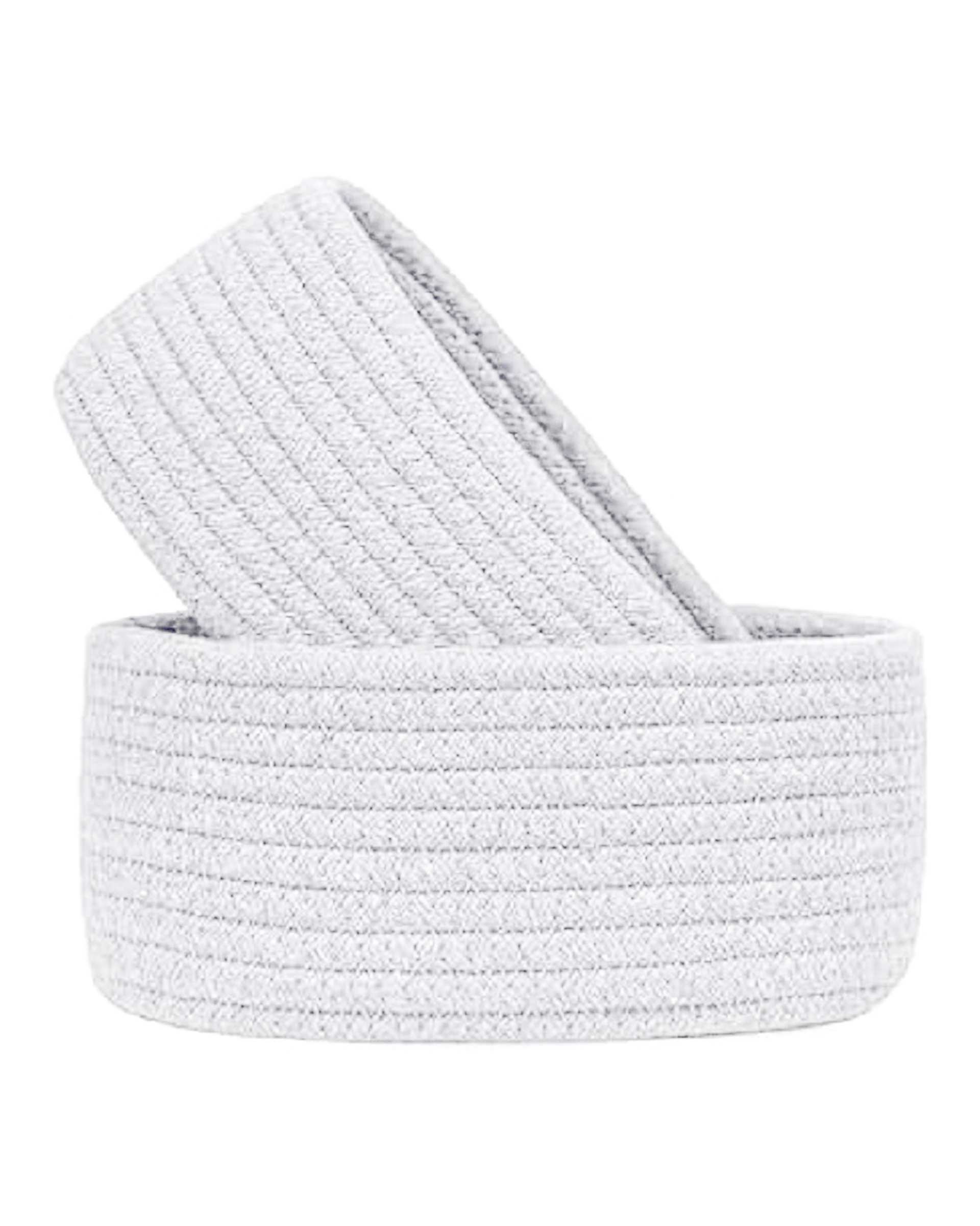 سبد نان و سبزی سفید مدل t2 مجموعه 2 عددی