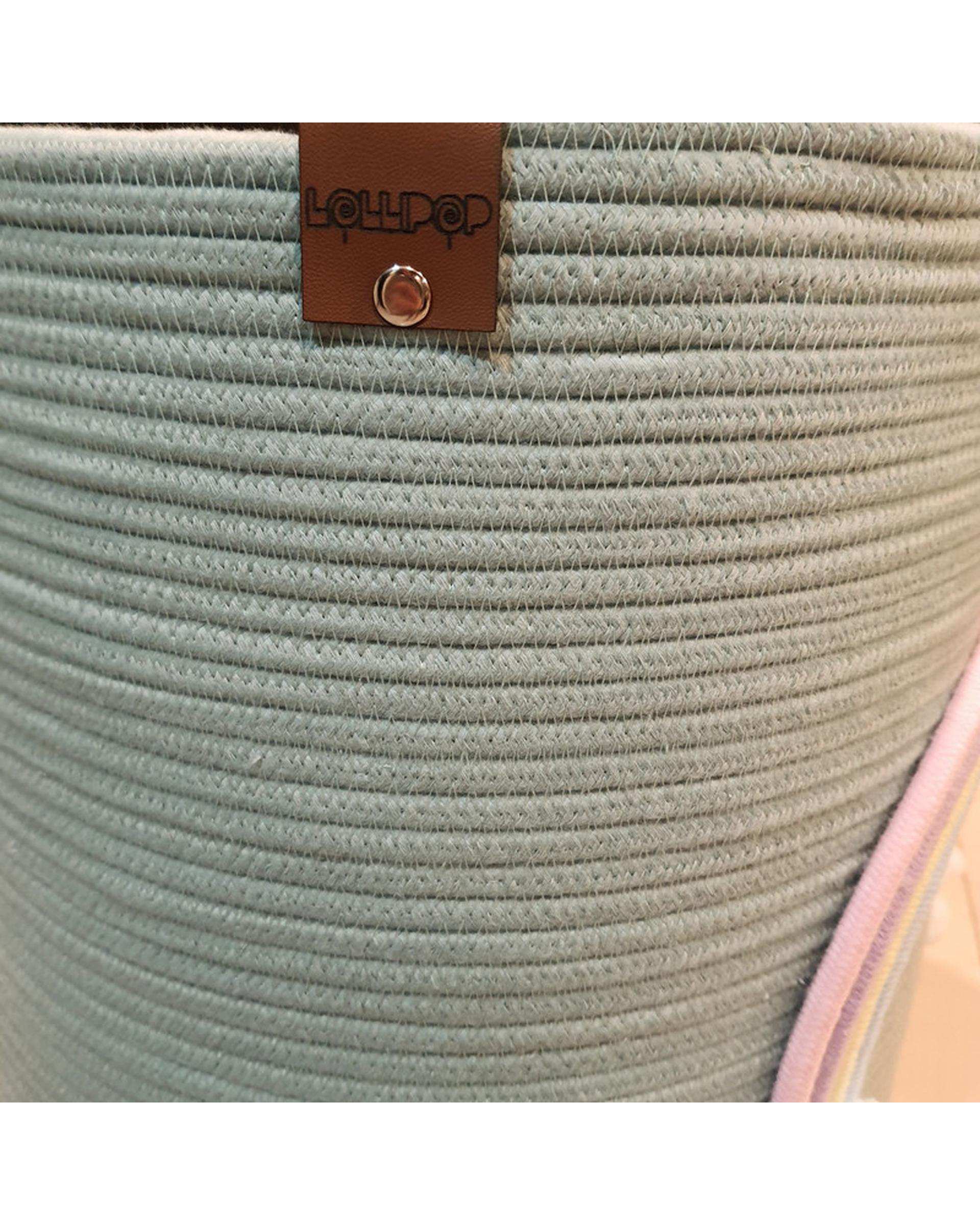 سبد اسباب بازی طوسی روشن مدل رنگین کمان