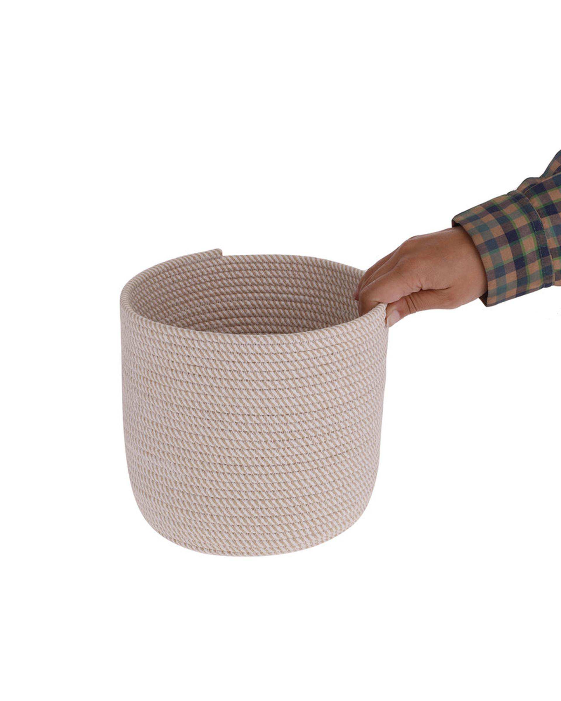 ست سطل زباله و دستمال کاغذی اتاق کودک کرم مدل 001