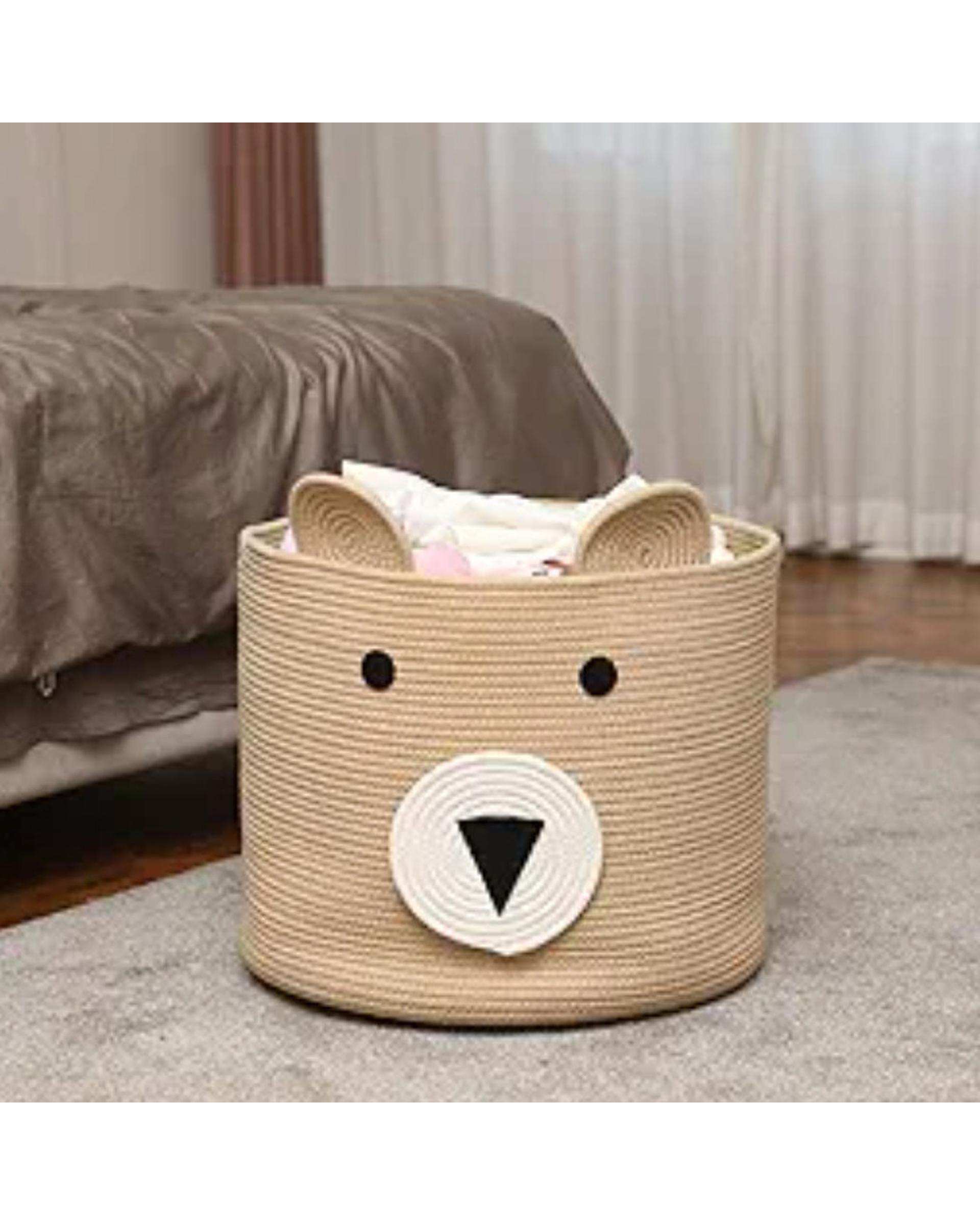 سبد اسباب بازی کرم تیره مدل خرس کد 1