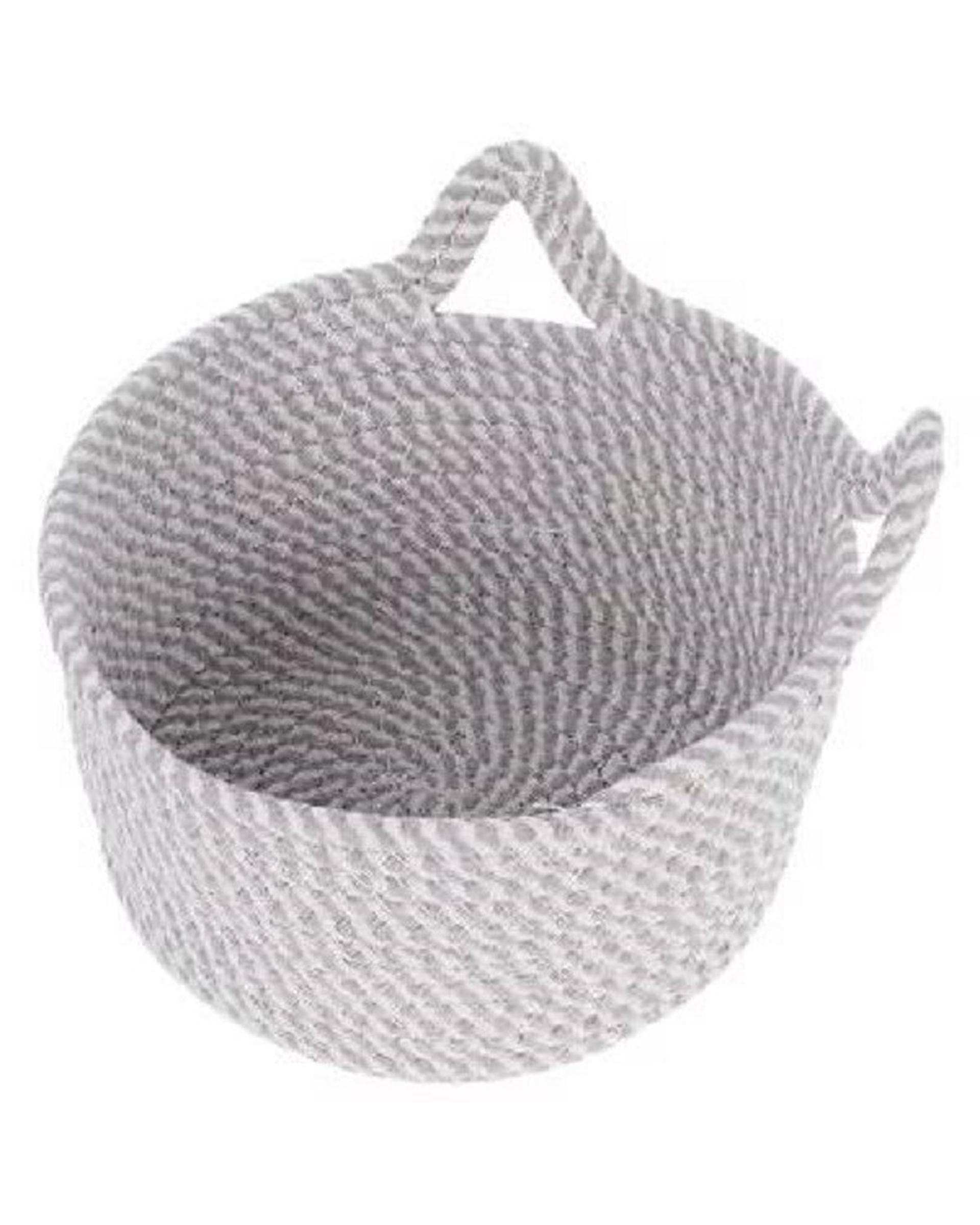 سبد نظم دهنده طوسی سفید راه راه مدل زبرا