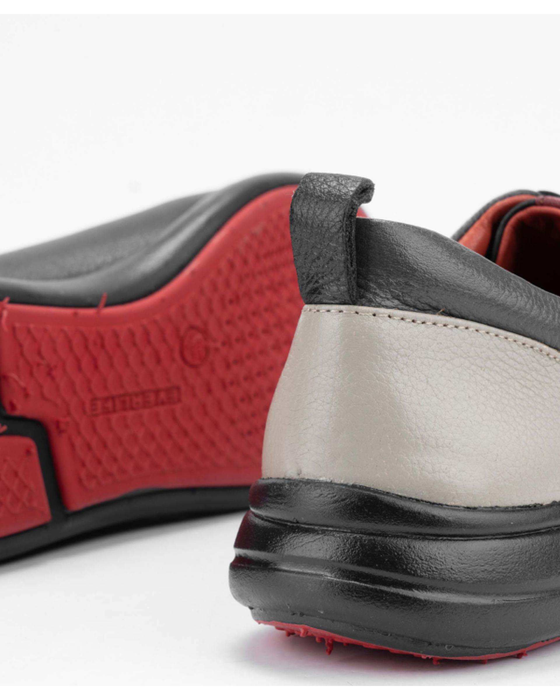 کفش چرم زنانه کژوال مشکی ایران طب Iran Teb مدل اکو بندی کد 200100