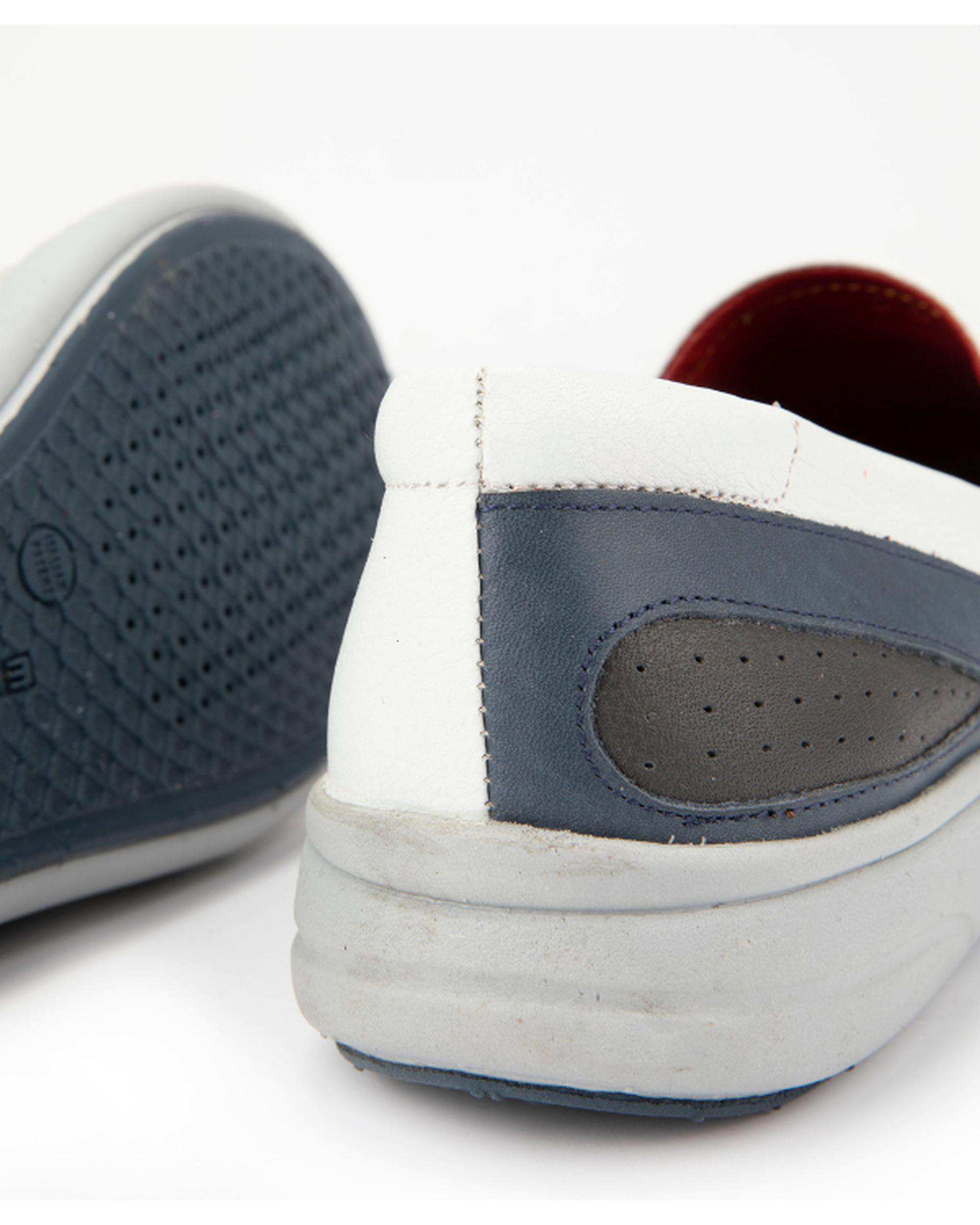 کفش چرم زنانه سفید ایران طب Iran Teb مدل اکو کد 20040