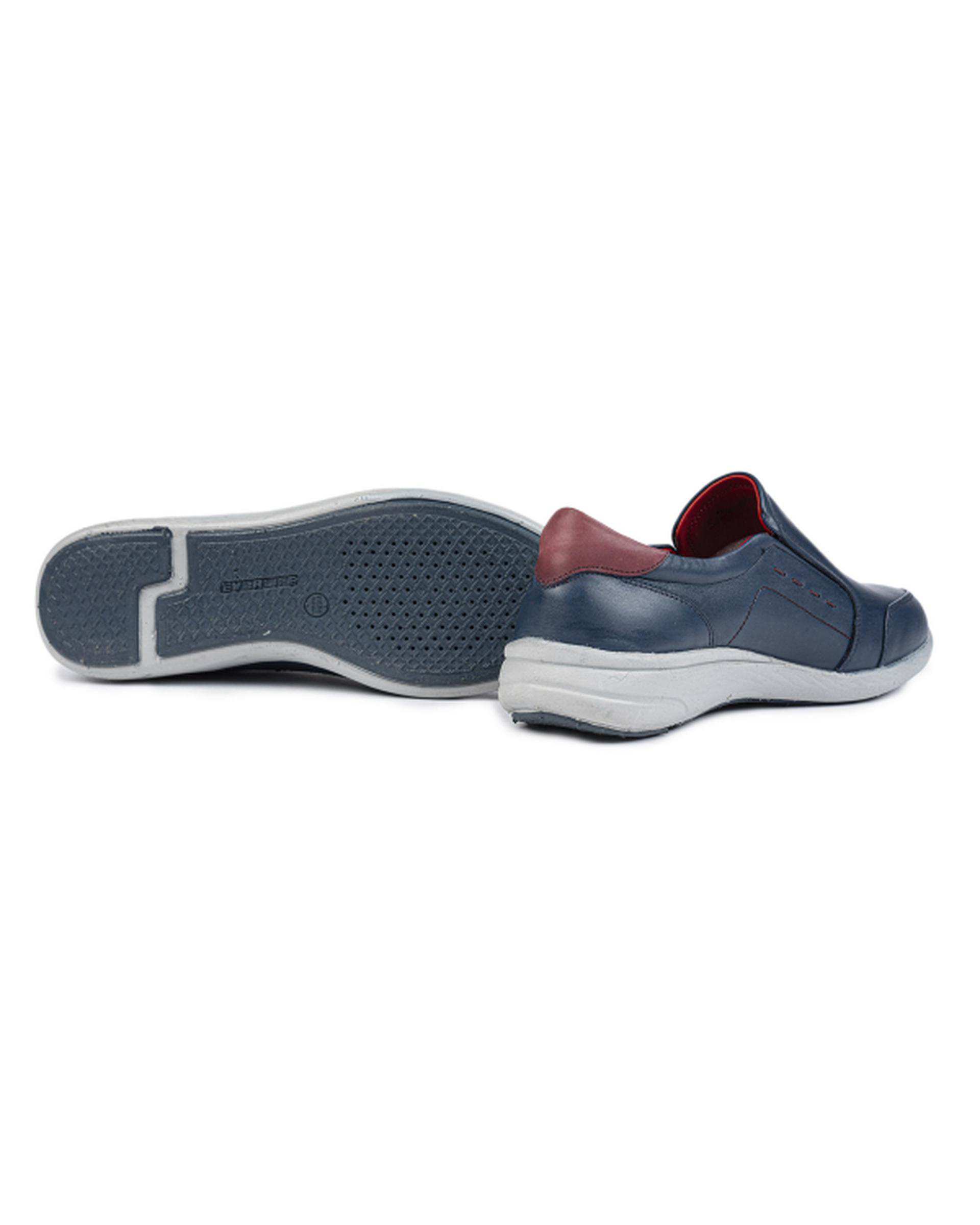 کفش چرم زنانه سرمه ای ایران طب Iran Teb مدل آلما کد 20043