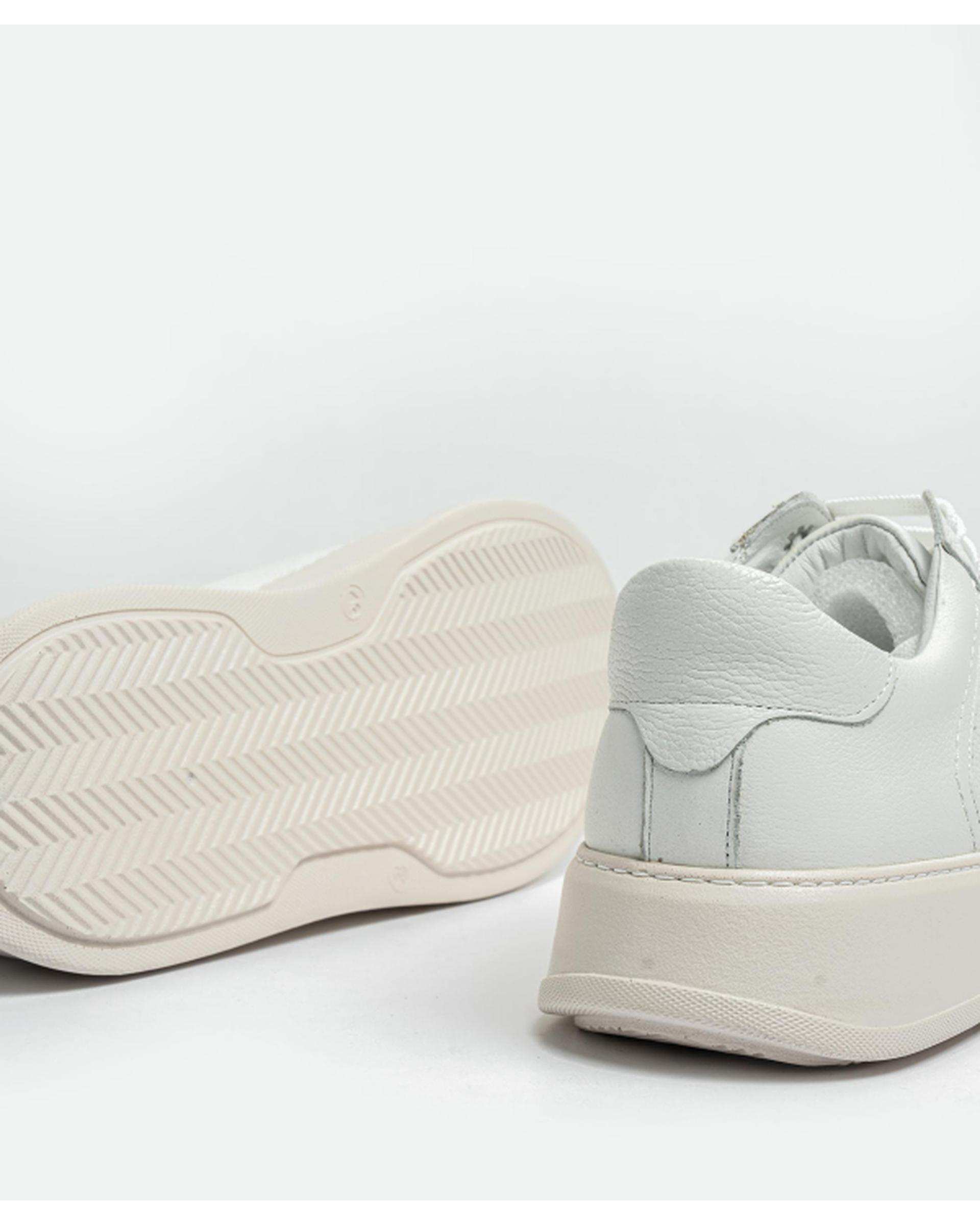 کفش چرم زنانه سفید ایران طب Iran Teb مدل نادا والنسیا کد 202037