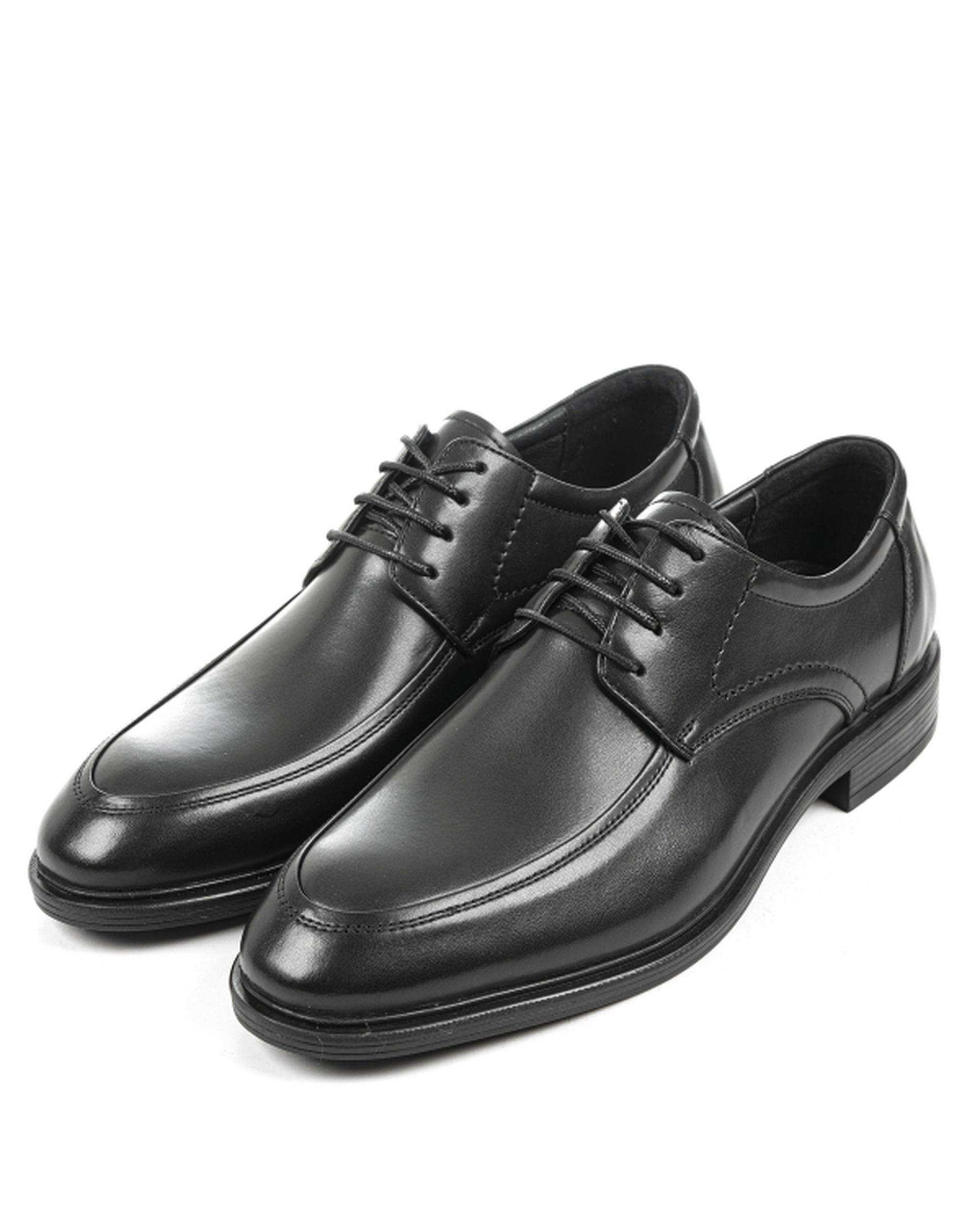 کفش چرم مردانه رسمی مشکی ایران طب Iran Teb مدل آلدو کد 202406