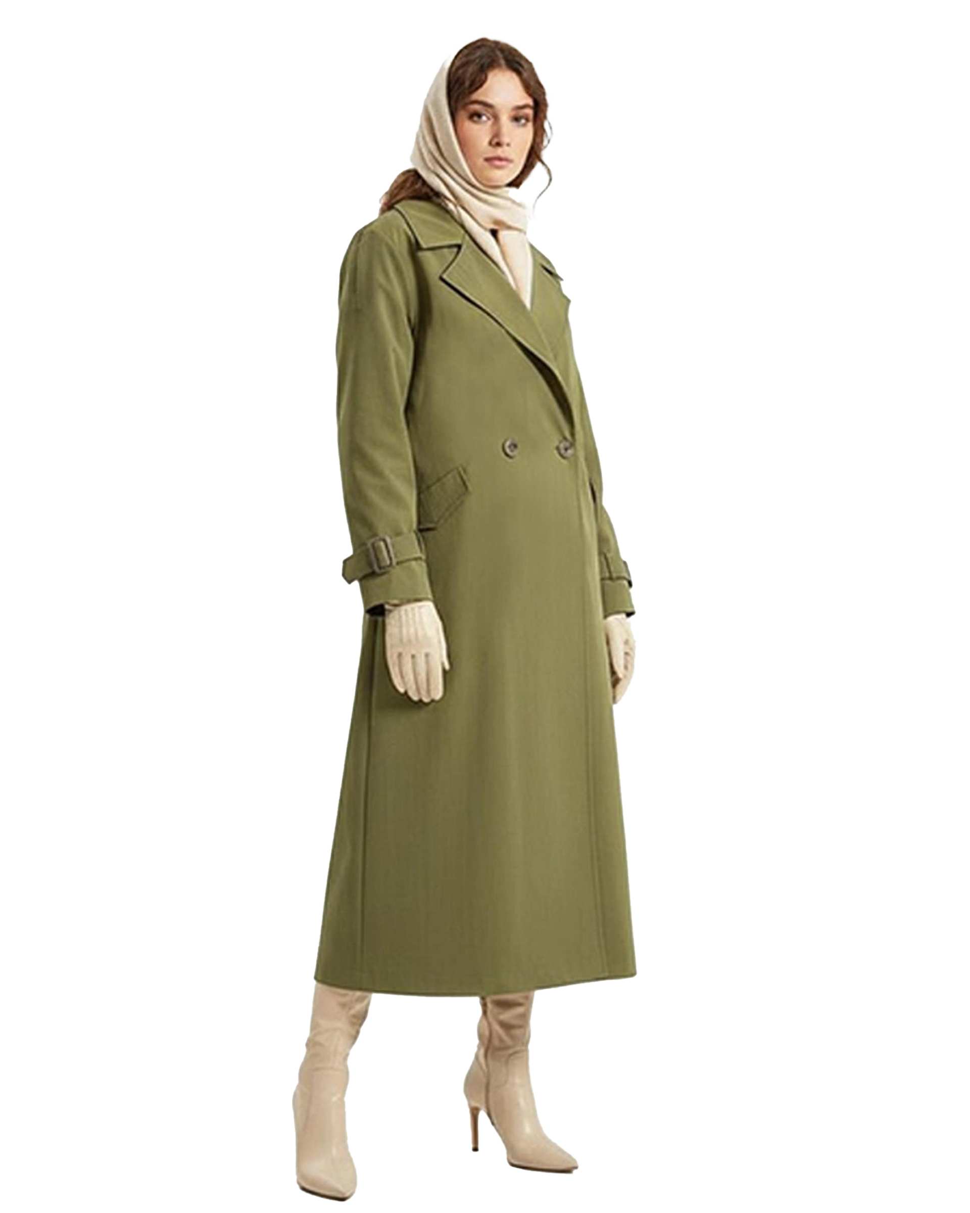 بارانی زنانه سبز تیره نیواریا Nivarya کد 0980