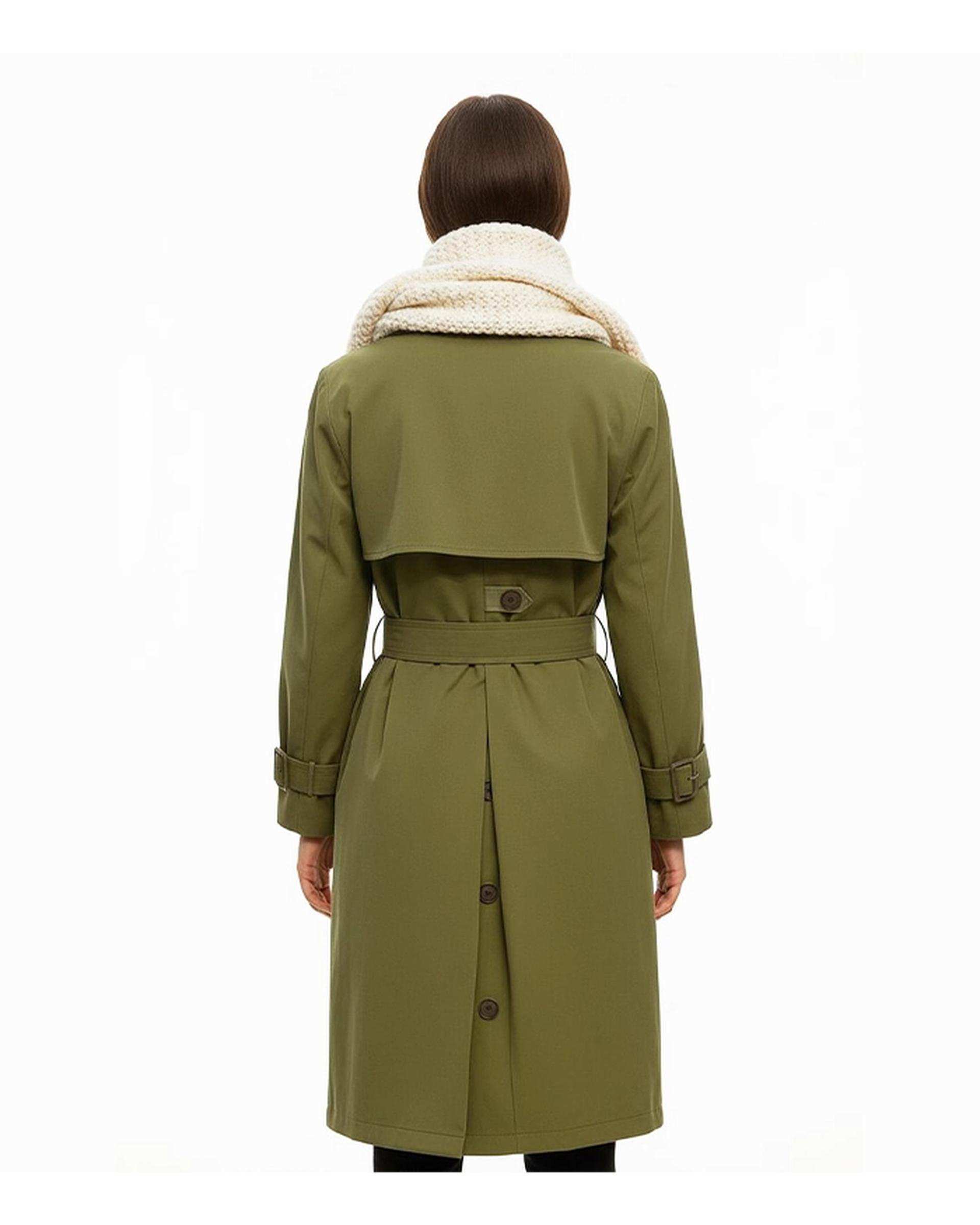 بارانی زنانه سبز تیره نیواریا Nivarya کد 0980