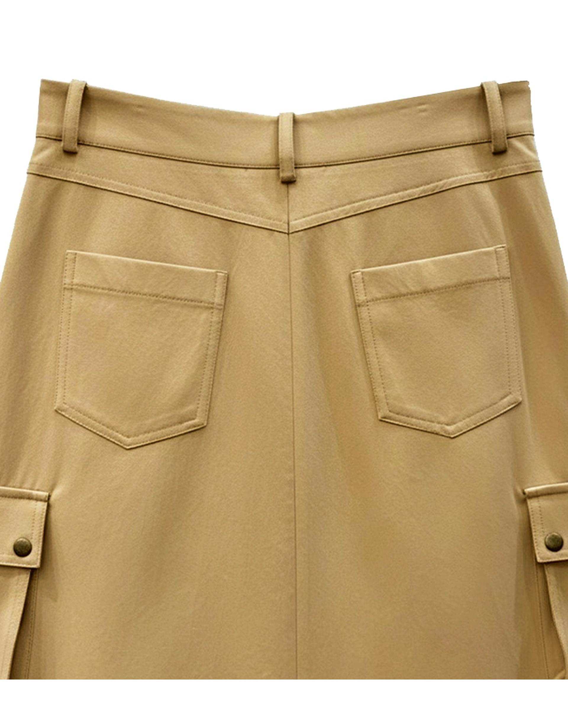 دامن زنانه نخودی نیواریا Nivarya کد 0983