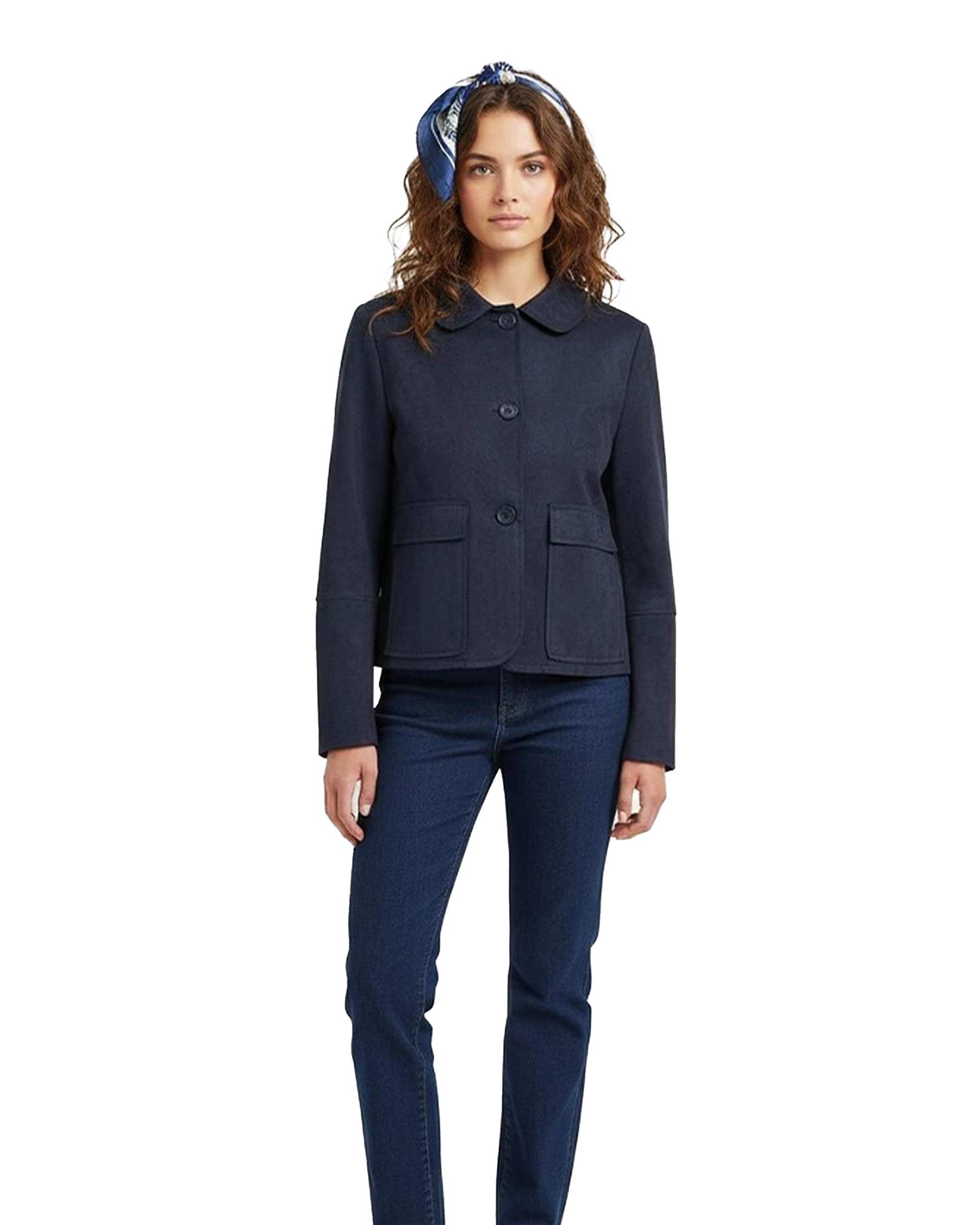 کت زنانه سوئیت جیر سرمه ای نیواریا Nivarya کد 0986