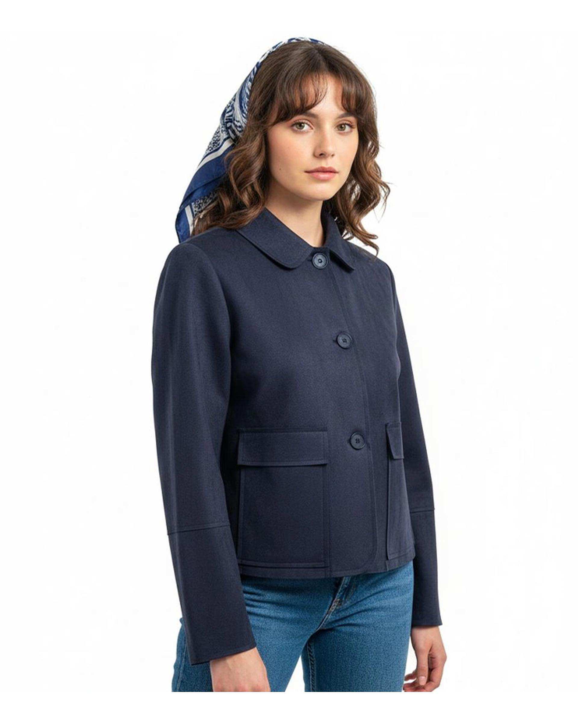 کت زنانه سوئیت جیر سرمه ای نیواریا Nivarya کد 0986