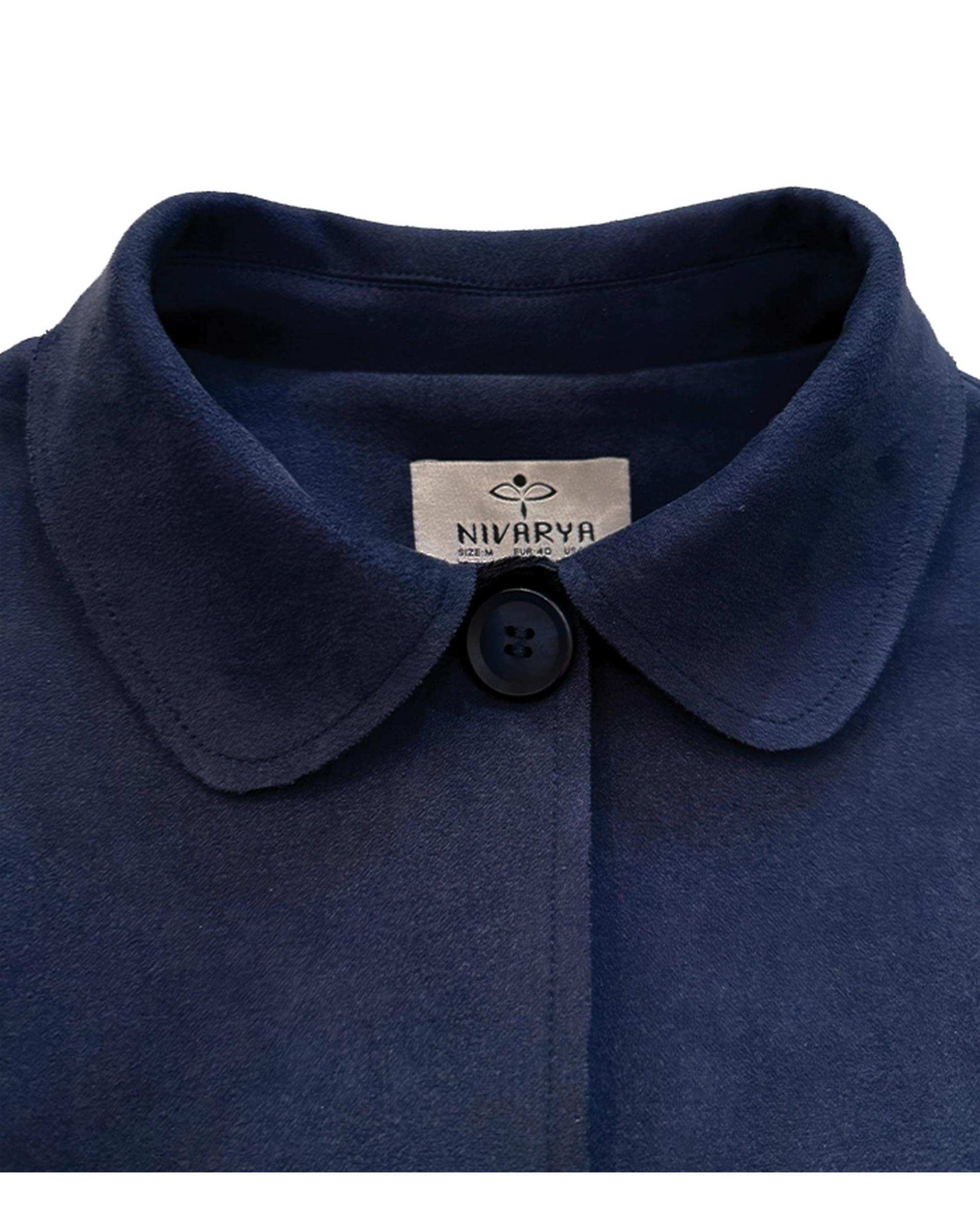 کت زنانه سوئیت جیر سرمه ای نیواریا Nivarya کد 0986