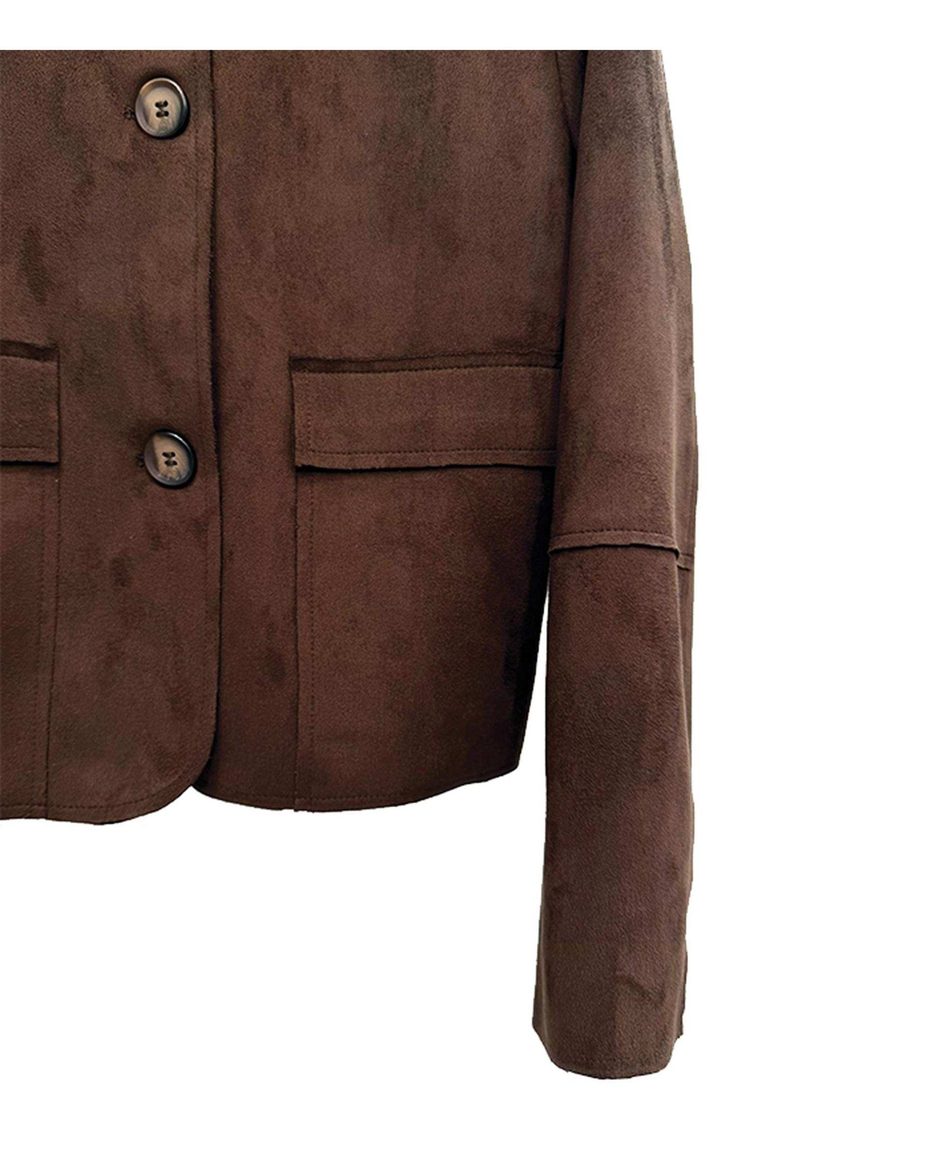 کت زنانه سوئیت جیر قهوه ای نیواریا Nivarya کد 0986