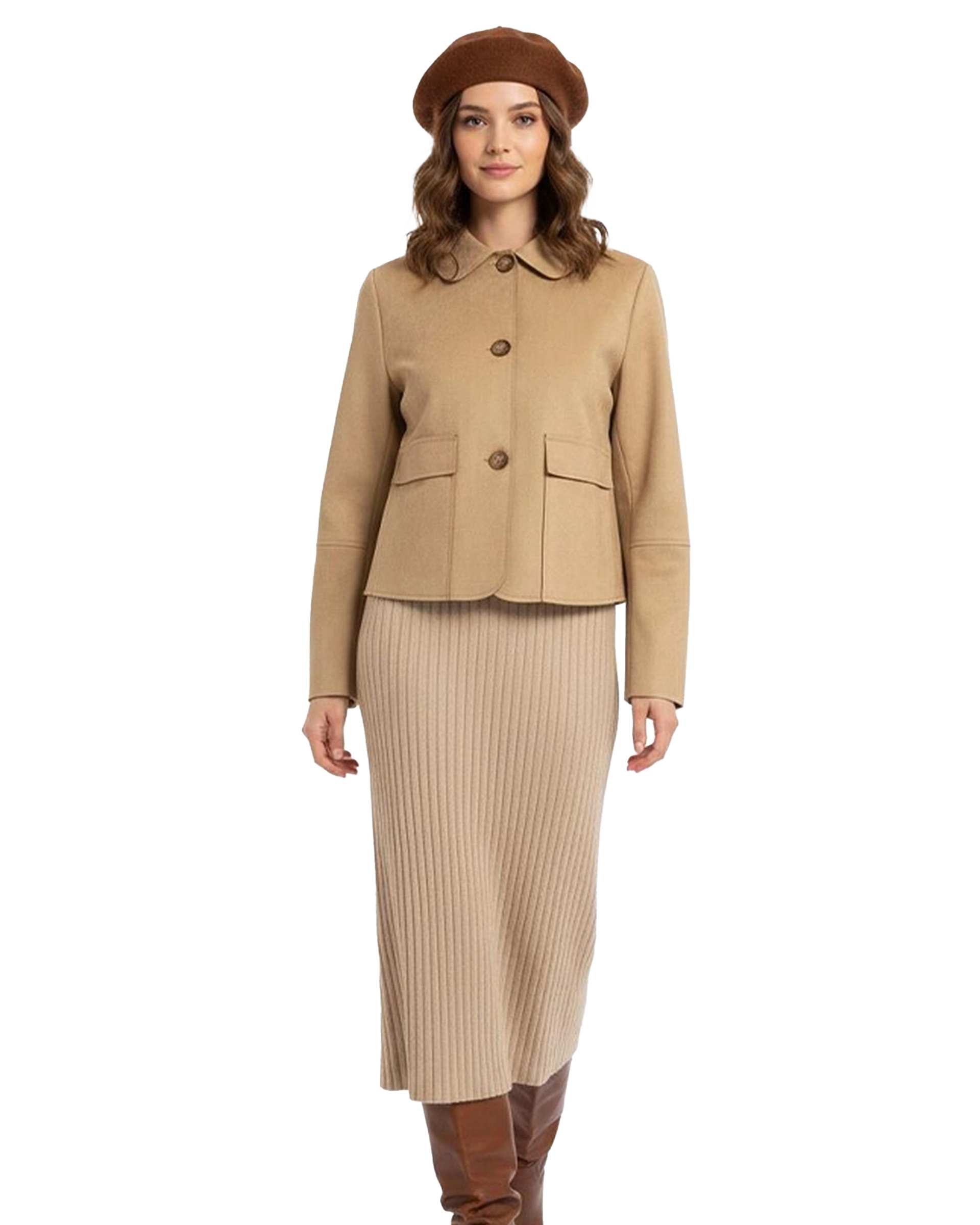 کت زنانه سوئیت جیر کرم نیواریا Nivarya کد 0986