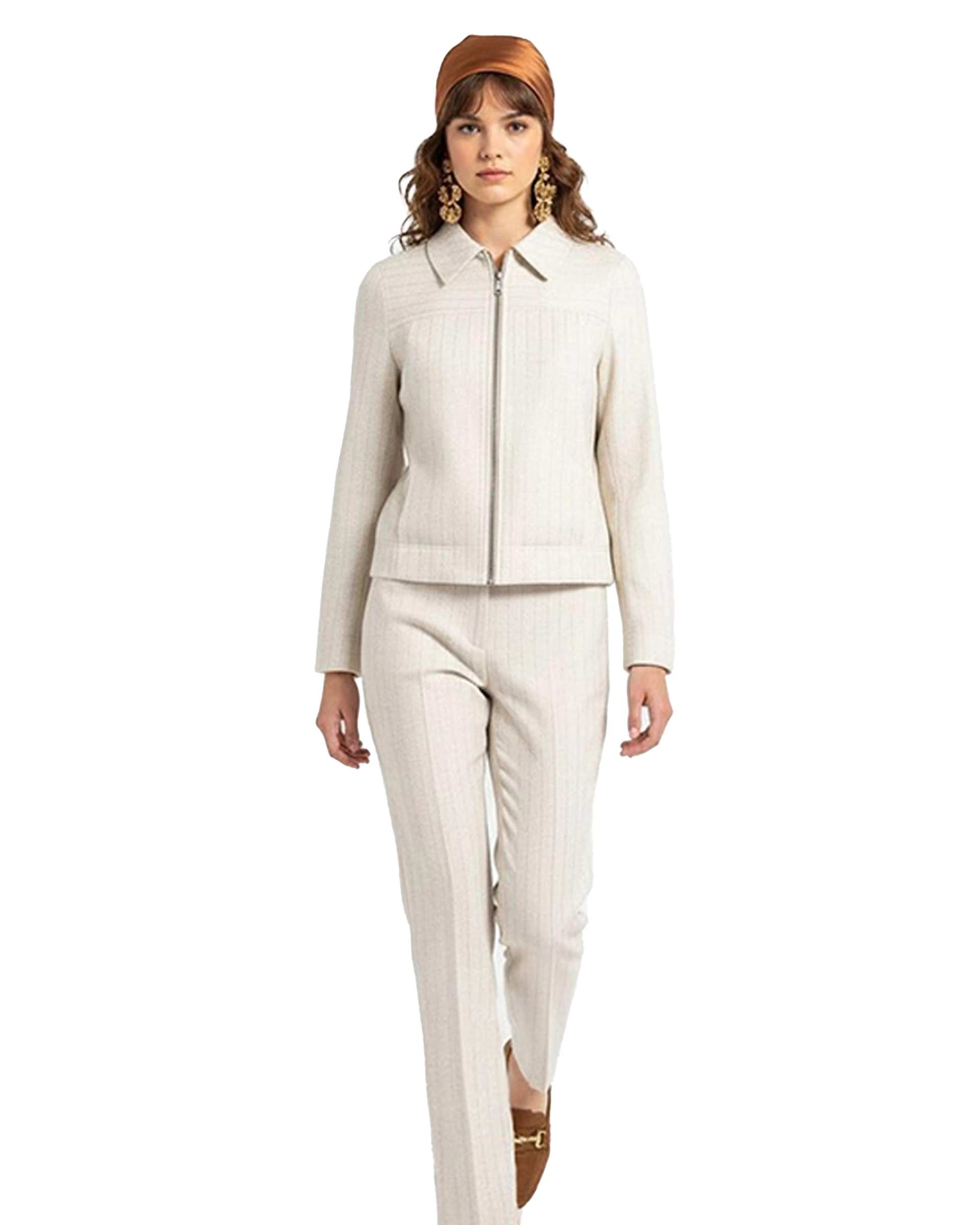 شلوار زنانه کرم نیواریا Nivarya کد 1074