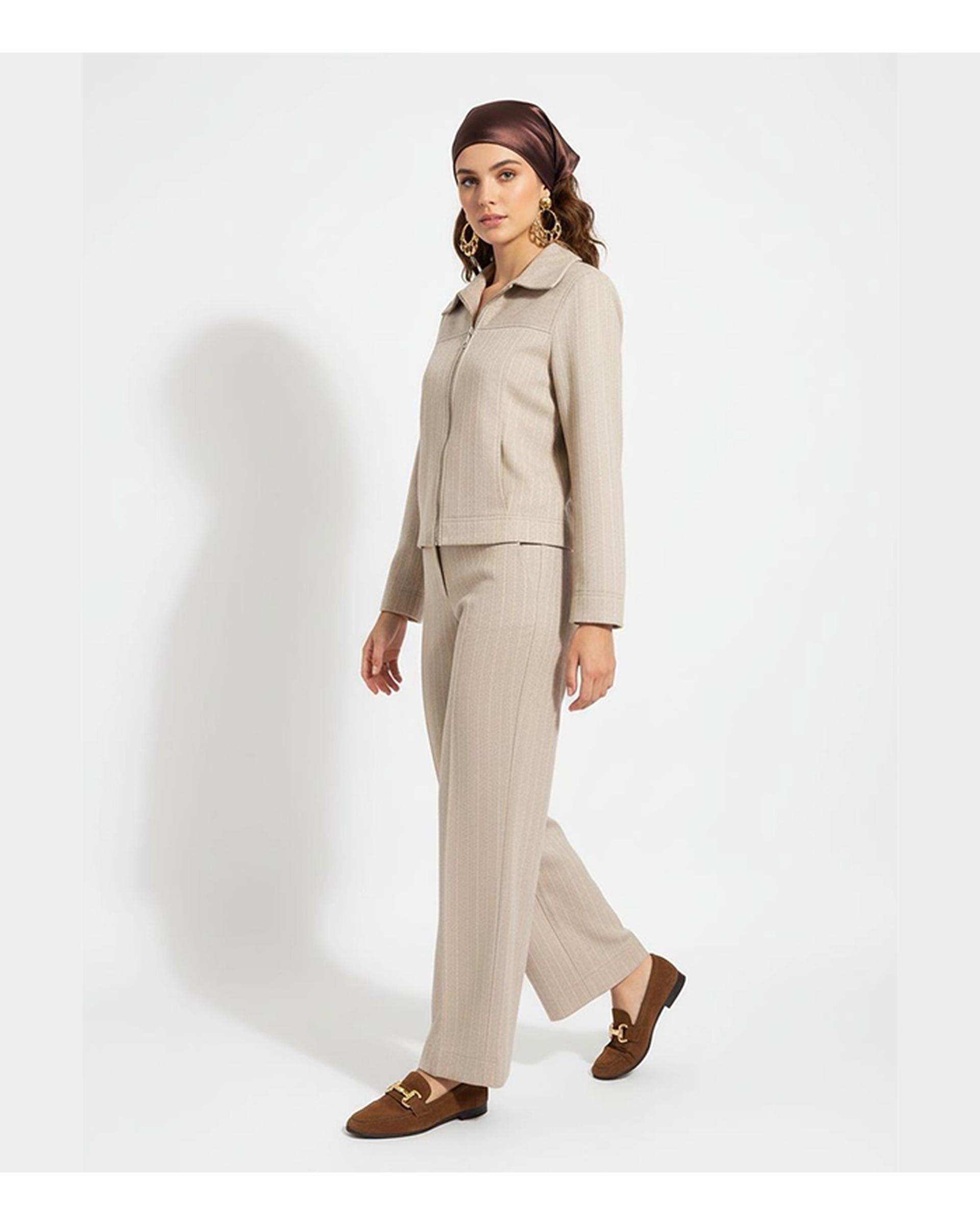 شلوار زنانه نسکافه ای نیواریا Nivarya کد 1074