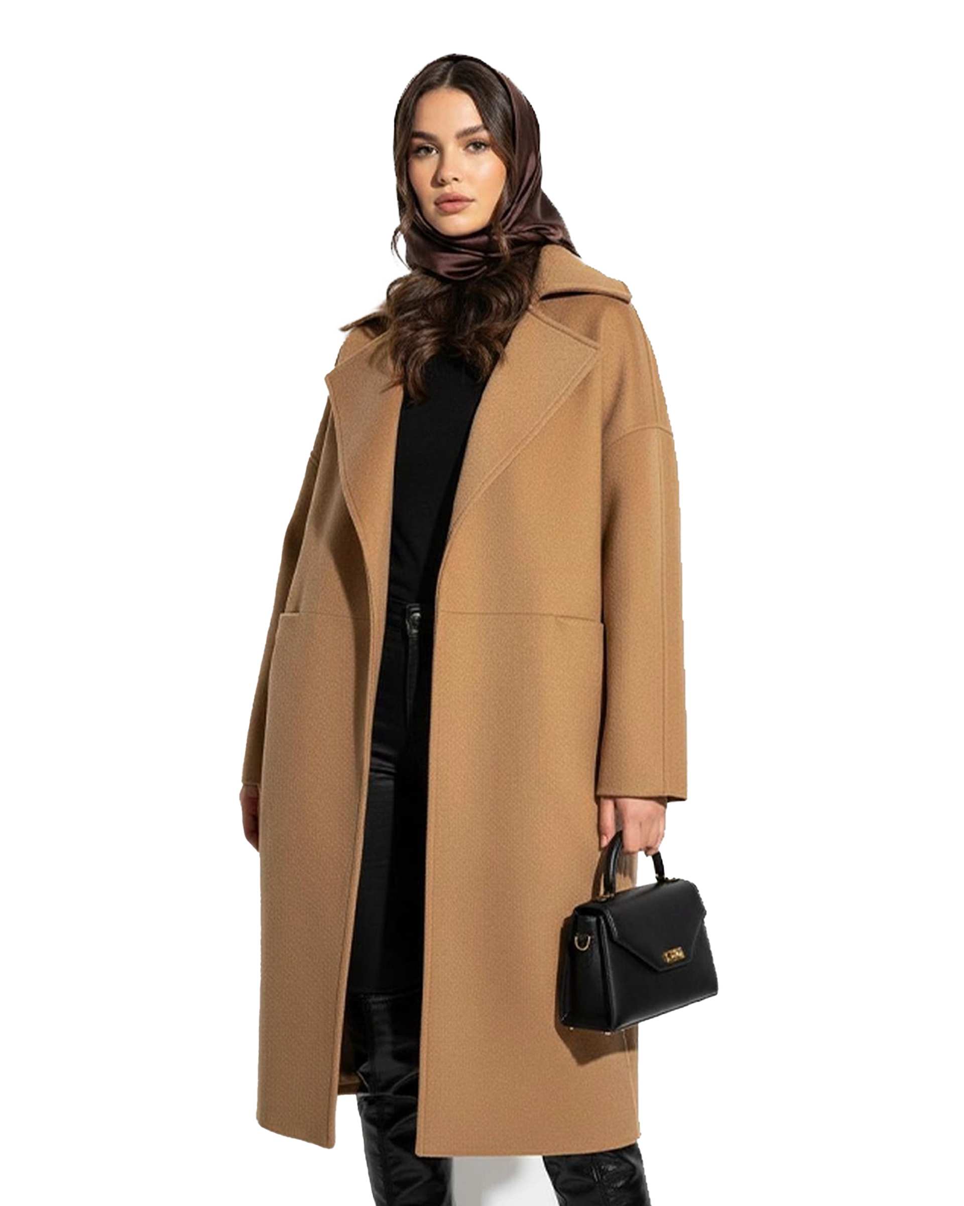 پالتو زنانه فوتر نسکافه ای نیواریا Nivarya کد 1088