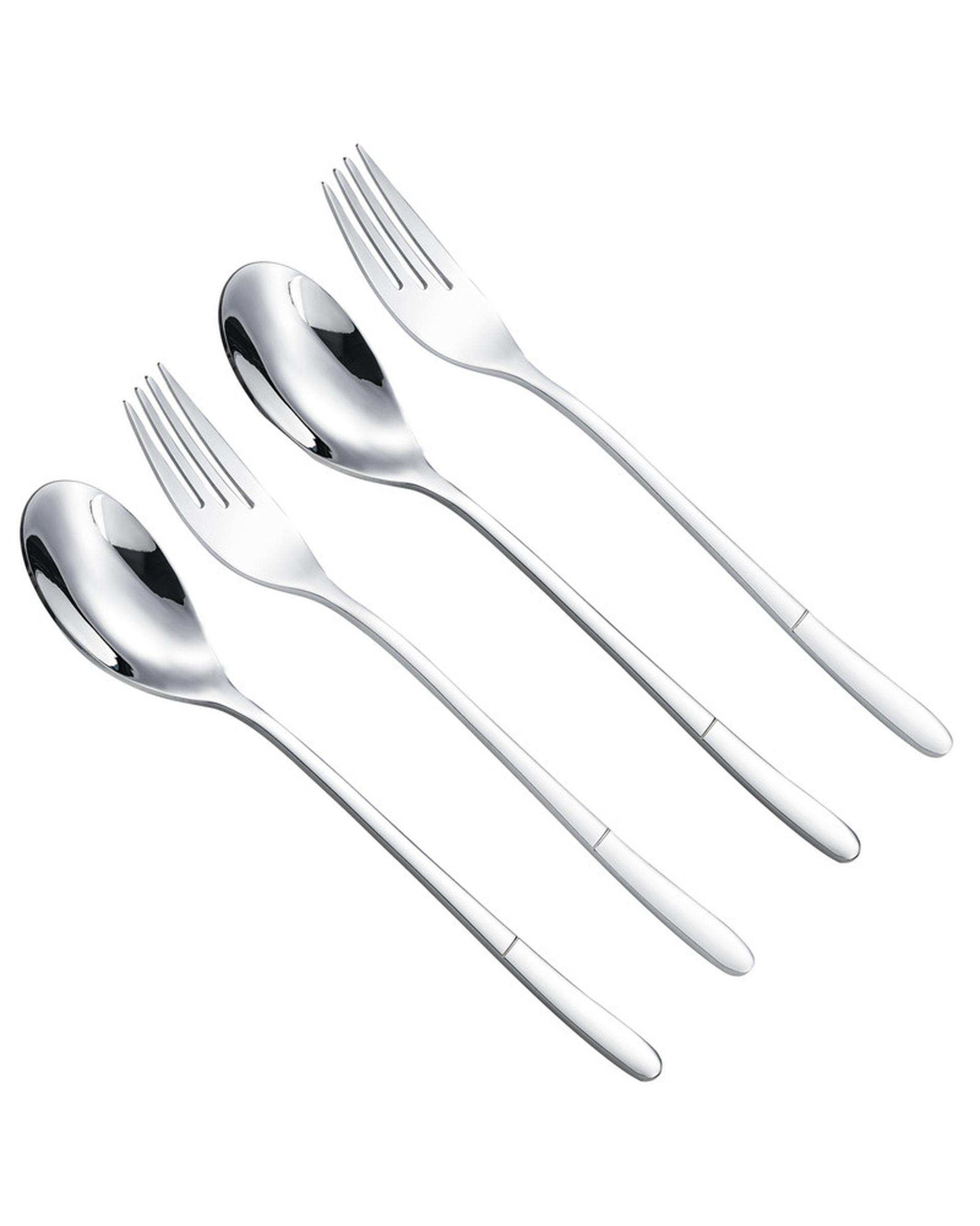 سرویس قاشق و چنگال 4 پارچه 2 نفره جی فی نی Giffini مدل 06