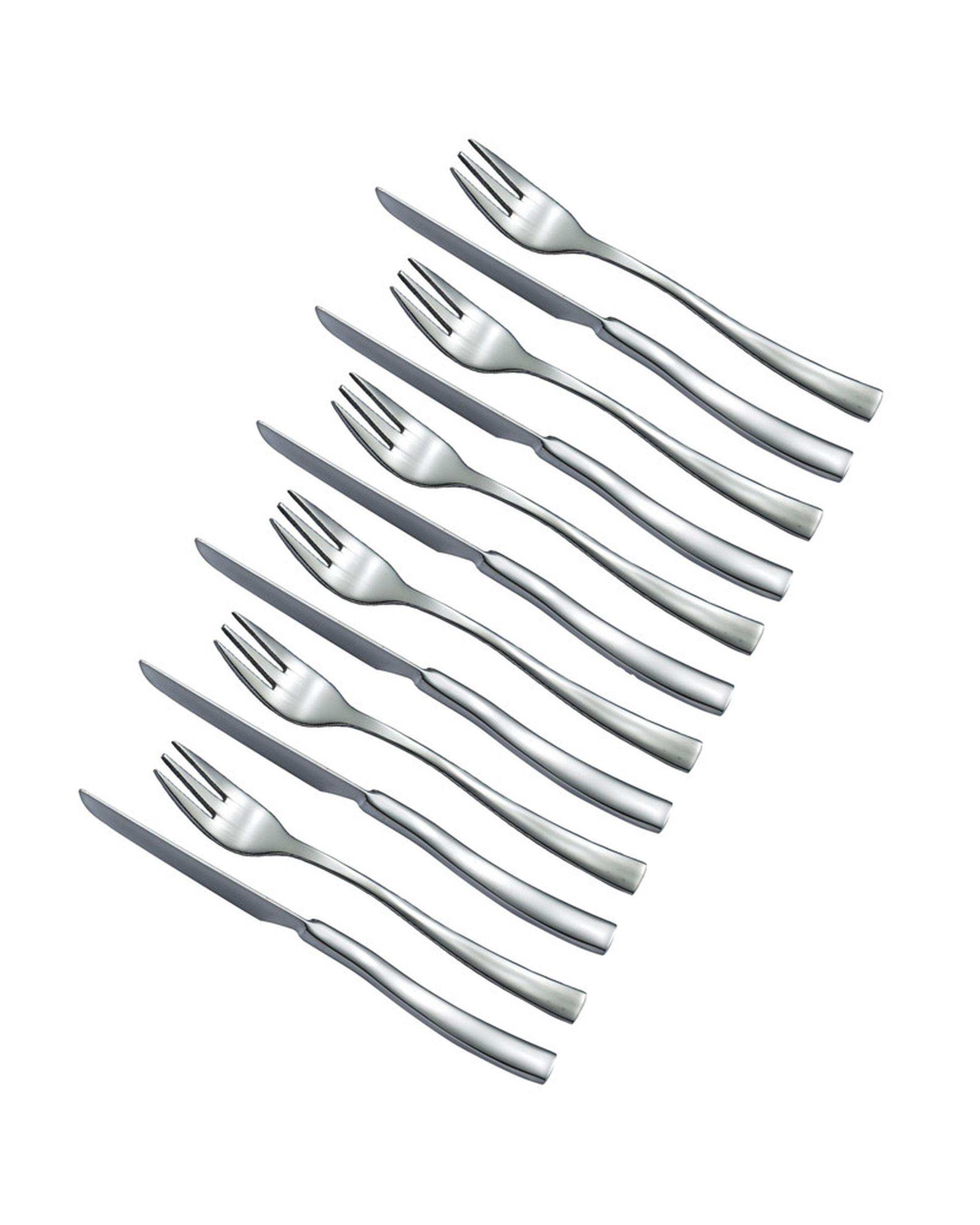 سرویس کارد و چنگال 12 پارچه 6 نفره جی فی نی Giffini مدل 185