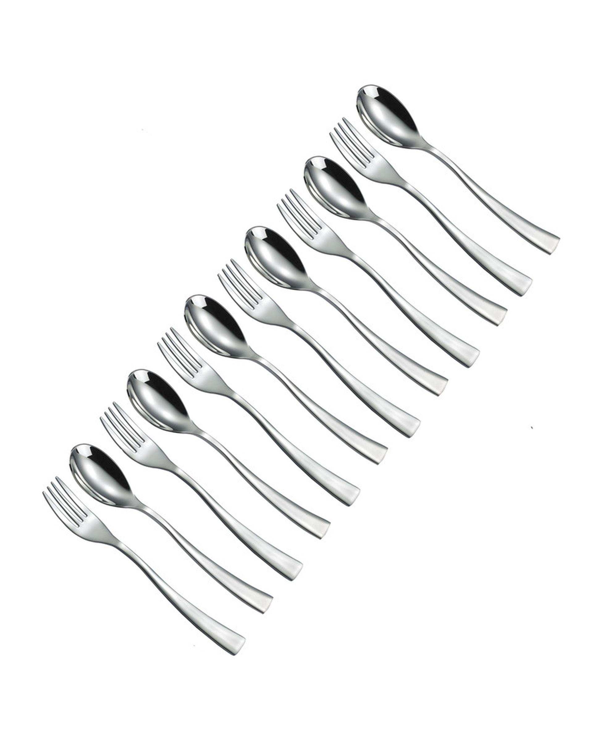 سرویس قاشق و چنگال 12 پارچه 6 نفره جی فی نی Giffini مدل 185