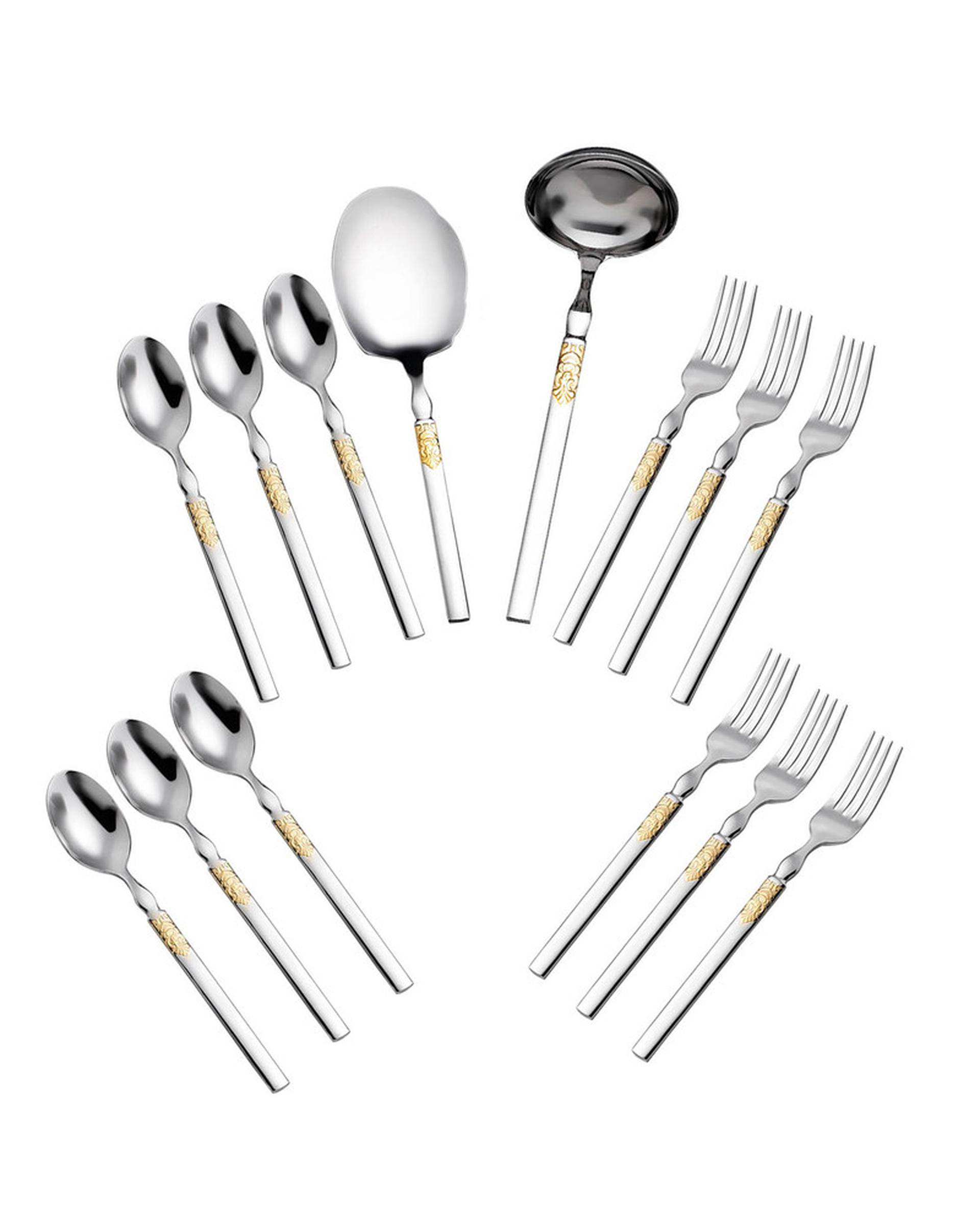 سرویس قاشق و چنگال 14 پارچه 6 نفره جی فی نی Giffini مدل G-501