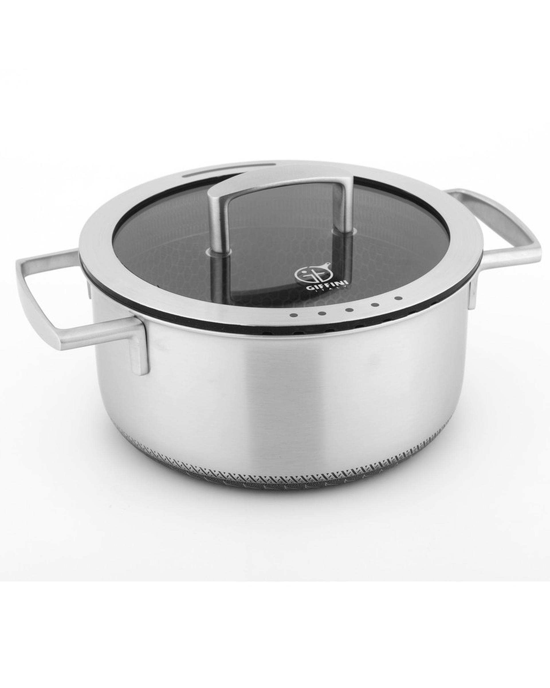 سرویس قابلمه و تابه 9 پارچه استیل جی فی نی Giffini مدل 09