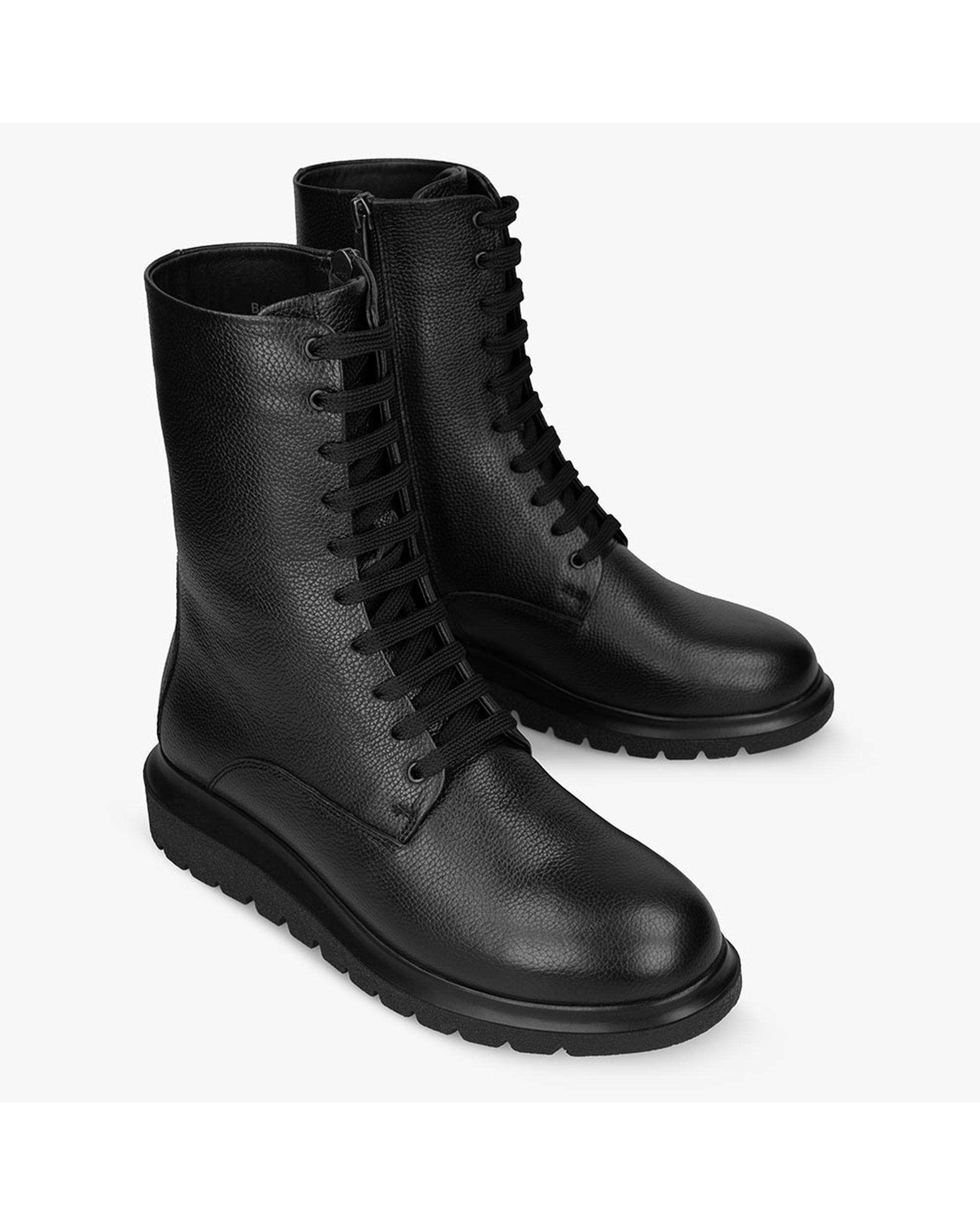 بوت چرم زنانه مشکی برتونیکس Berttonix کد A-۴۰۲۶۱