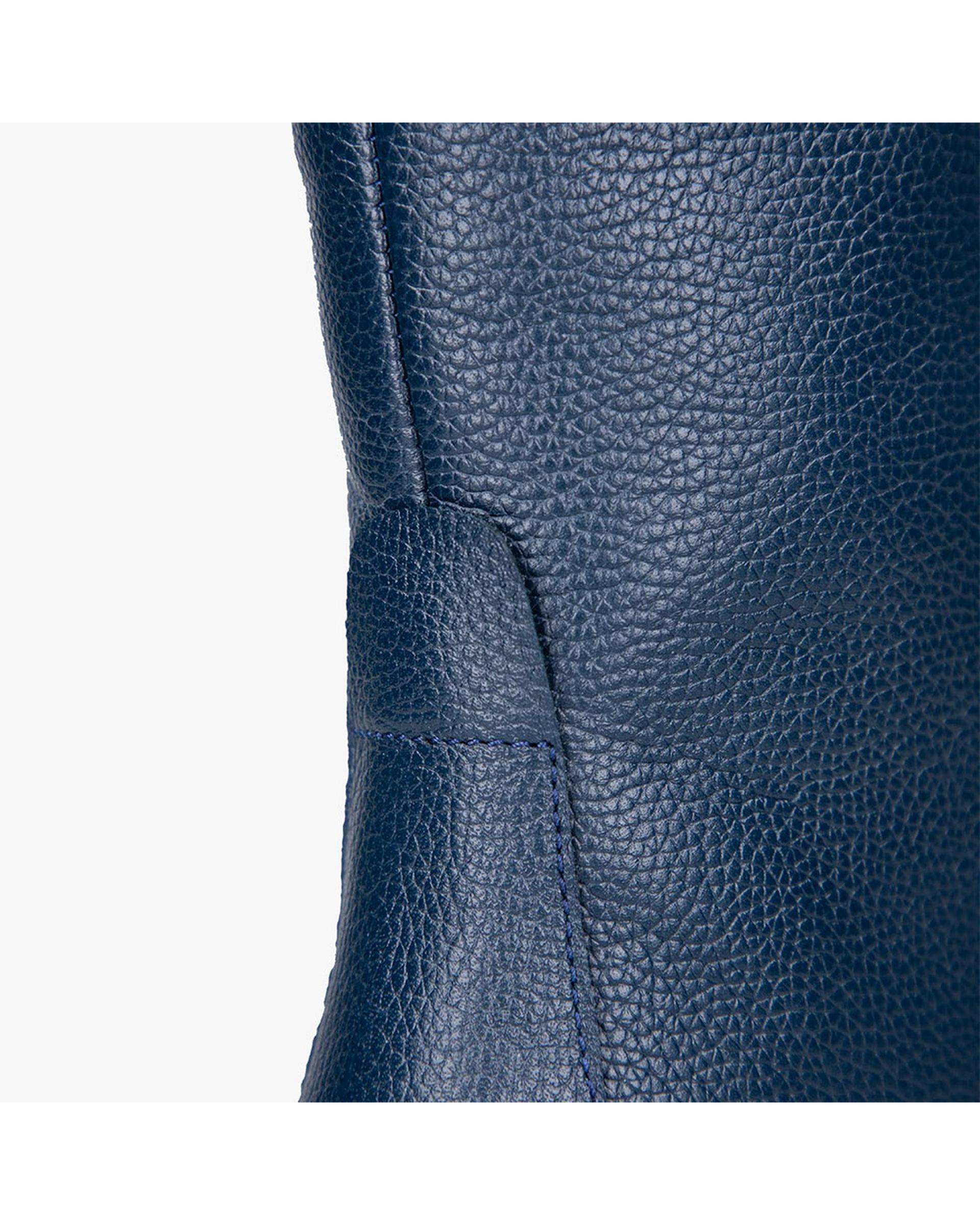 بوت چرم زنانه سرمه ای برتونیکس Berttonix کد A-۴۰۲۶۱