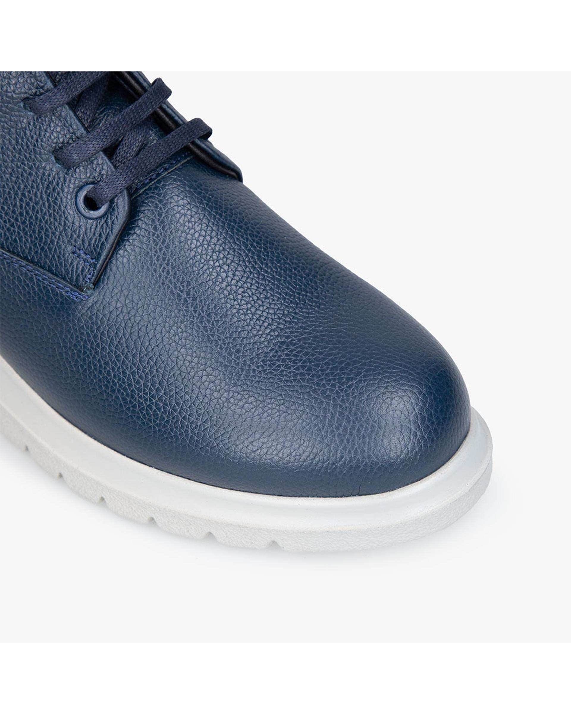 بوت چرم زنانه سرمه ای برتونیکس Berttonix کد A-۴۰۲۶۱