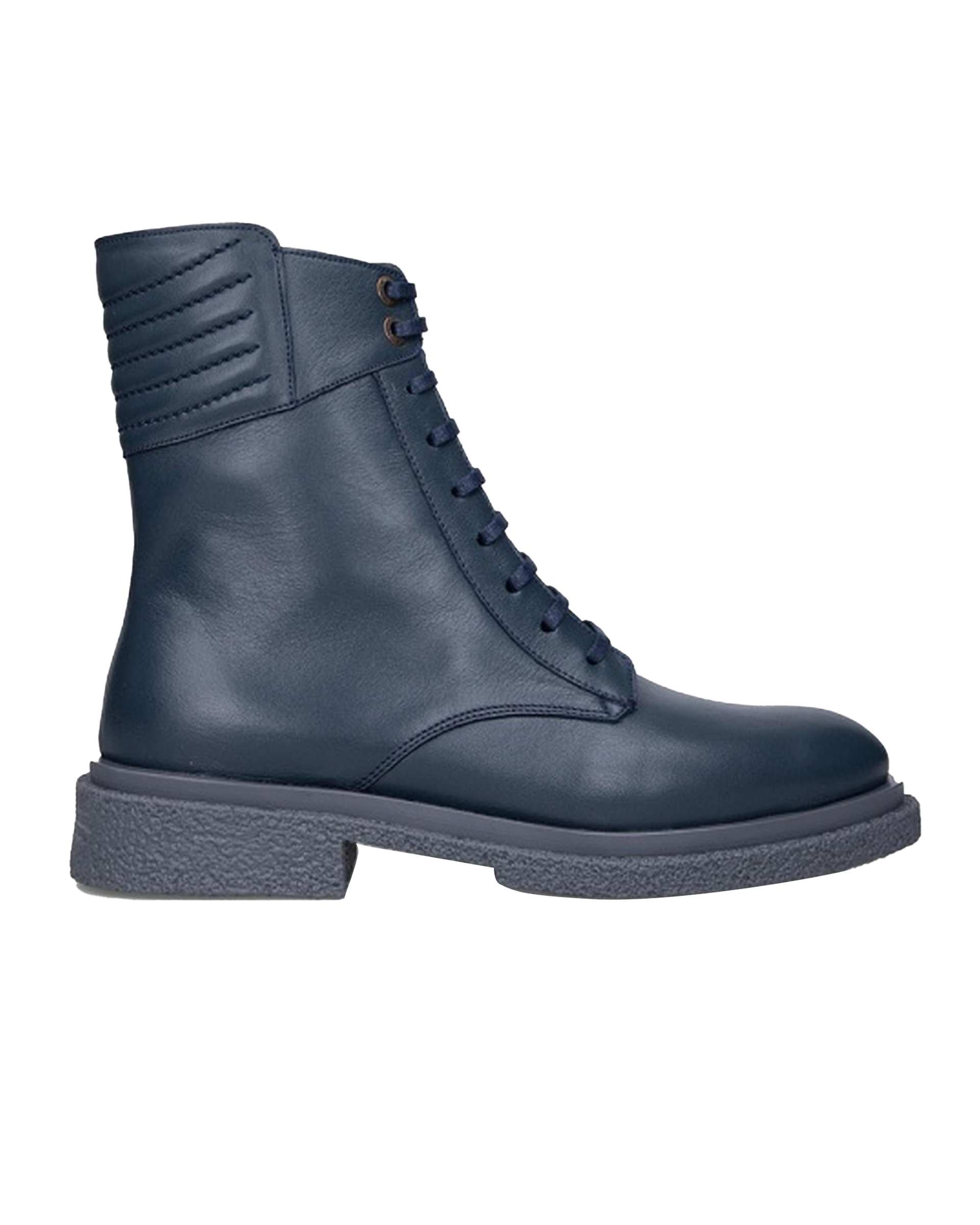 بوت زنانه چرم سرمه ای برتونیکس Berttonix کد ۹۳۰ D