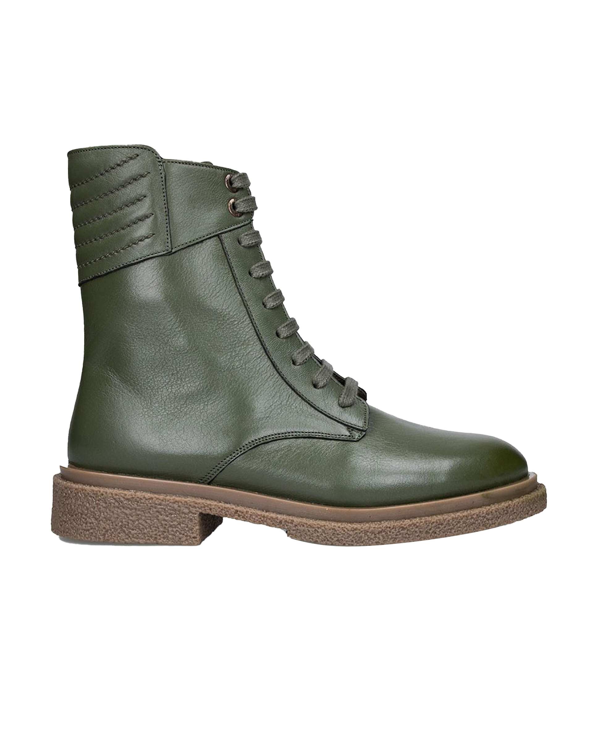 بوت زنانه چرم سبز برتونیکس Berttonix کد ۹۳۰ D