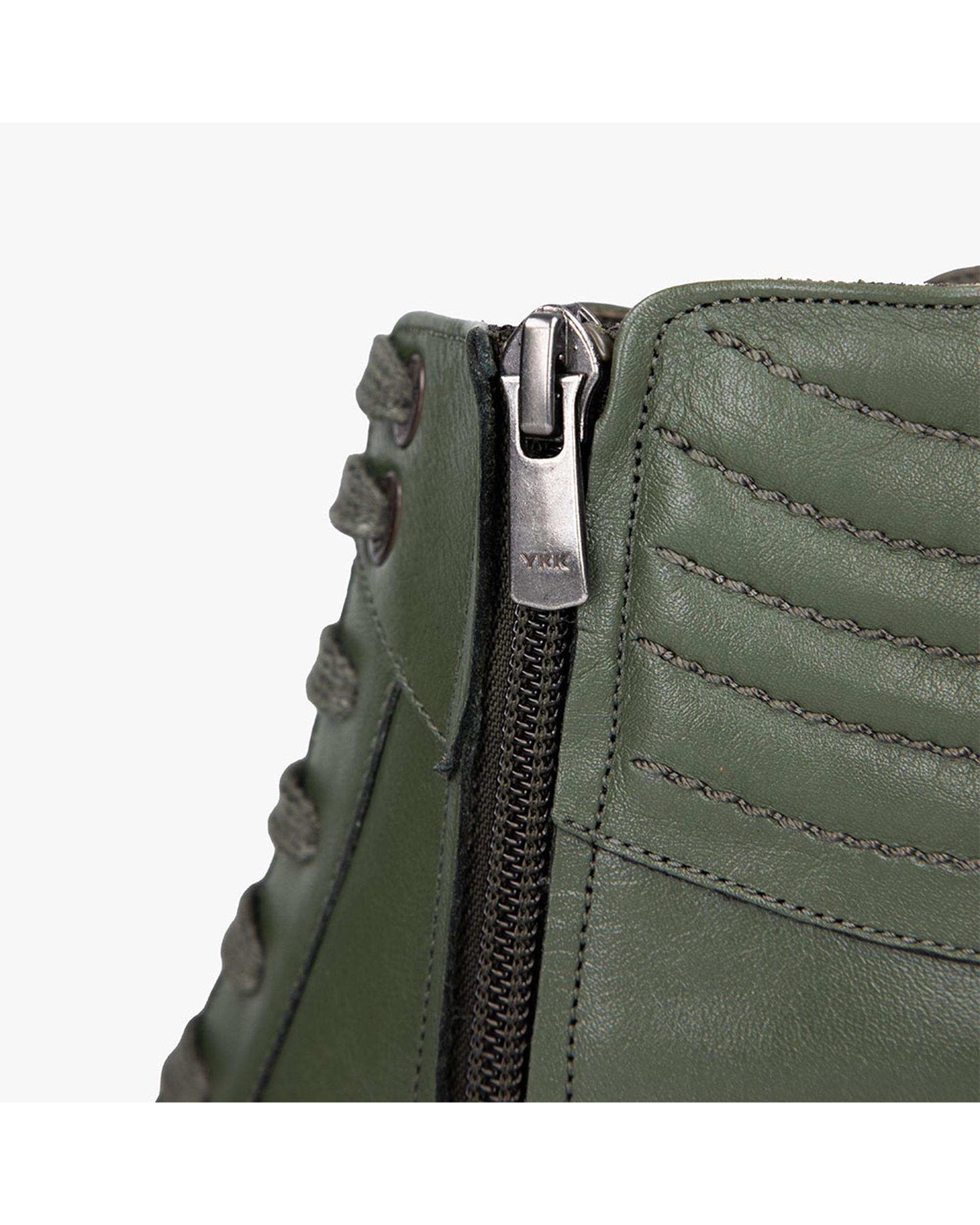 بوت زنانه چرم سبز برتونیکس Berttonix کد ۹۳۰ D