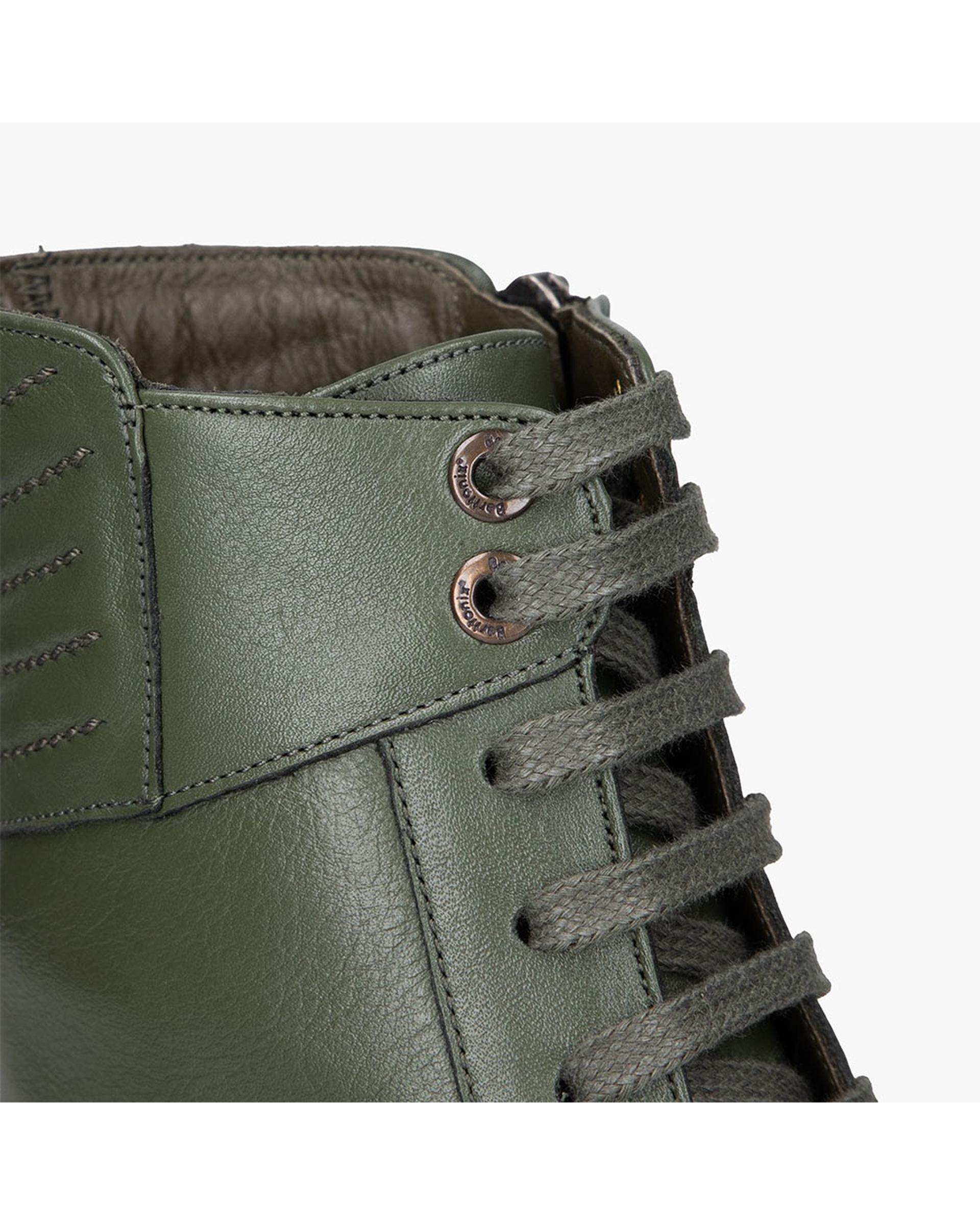 بوت زنانه چرم سبز برتونیکس Berttonix کد ۹۳۰ D