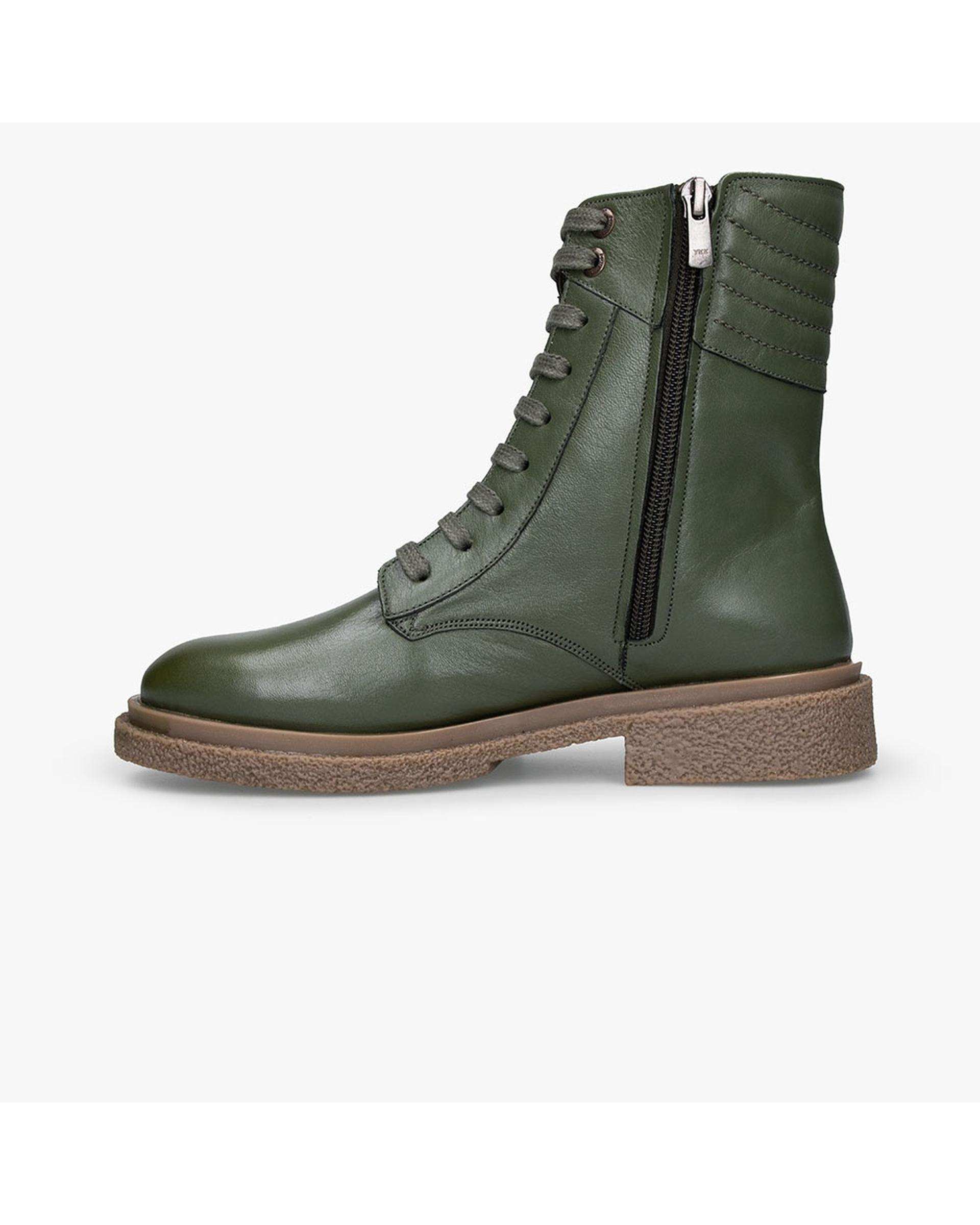 بوت زنانه چرم سبز برتونیکس Berttonix کد ۹۳۰ D