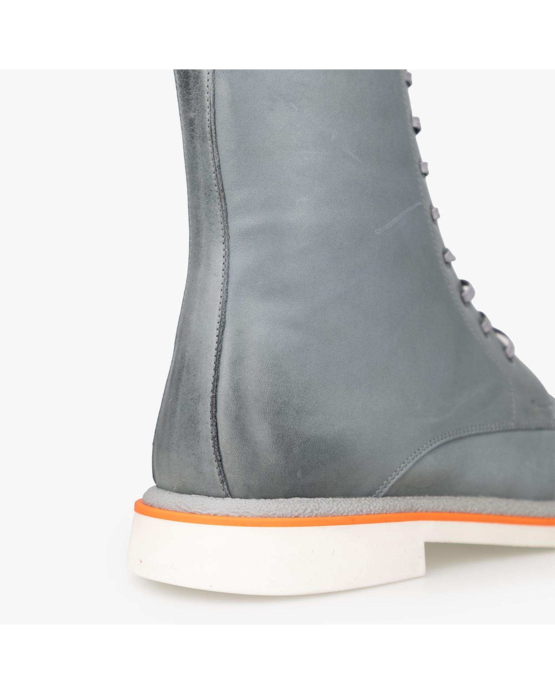 بوت چرم مردانه طوسی برتونیکس Berttonix کد H-3108