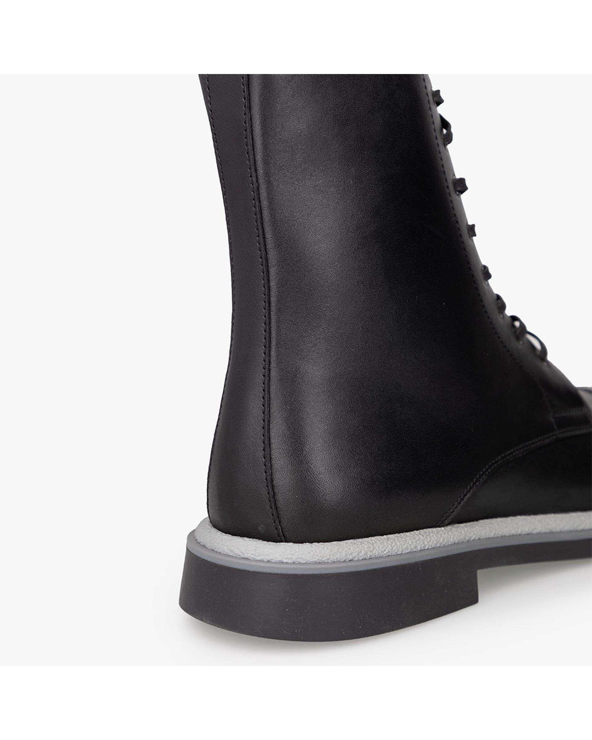 بوت چرم مردانه مشکی برتونیکس Berttonix کد H-3108