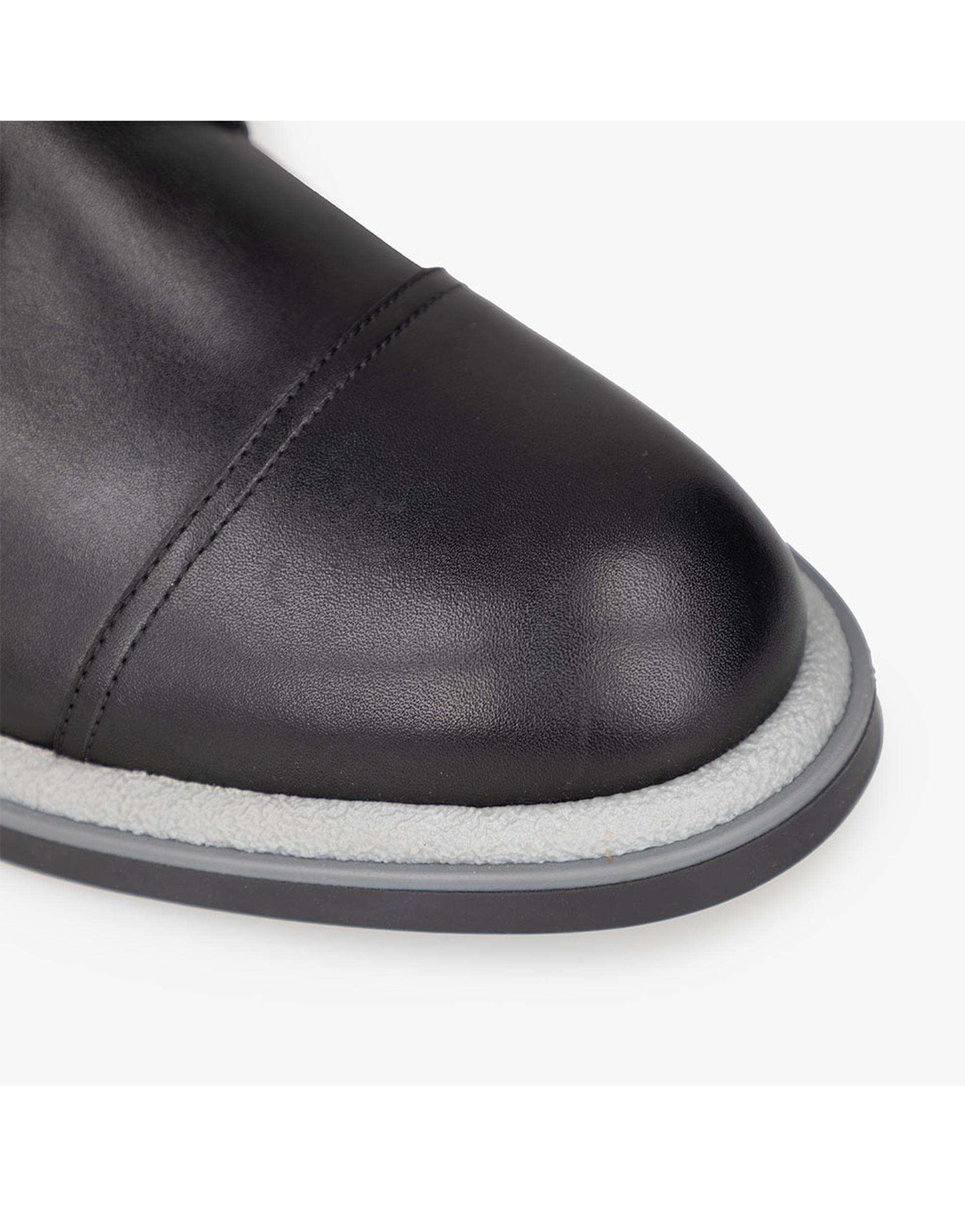 بوت چرم مردانه مشکی برتونیکس Berttonix کد H-3108