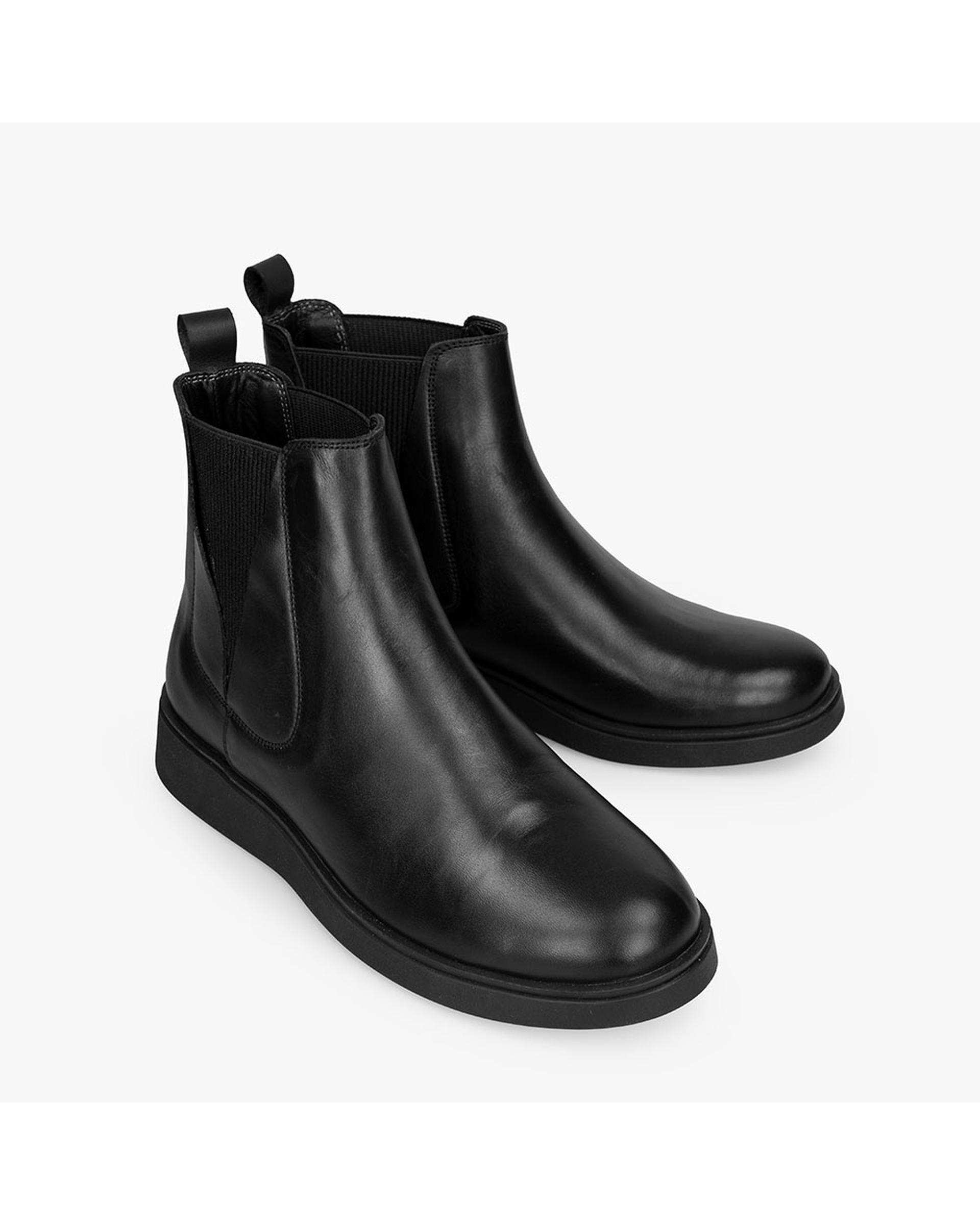 بوت چرم زنانه مشکی برتونیکس Berttonix کد MT-۴۰۸۷