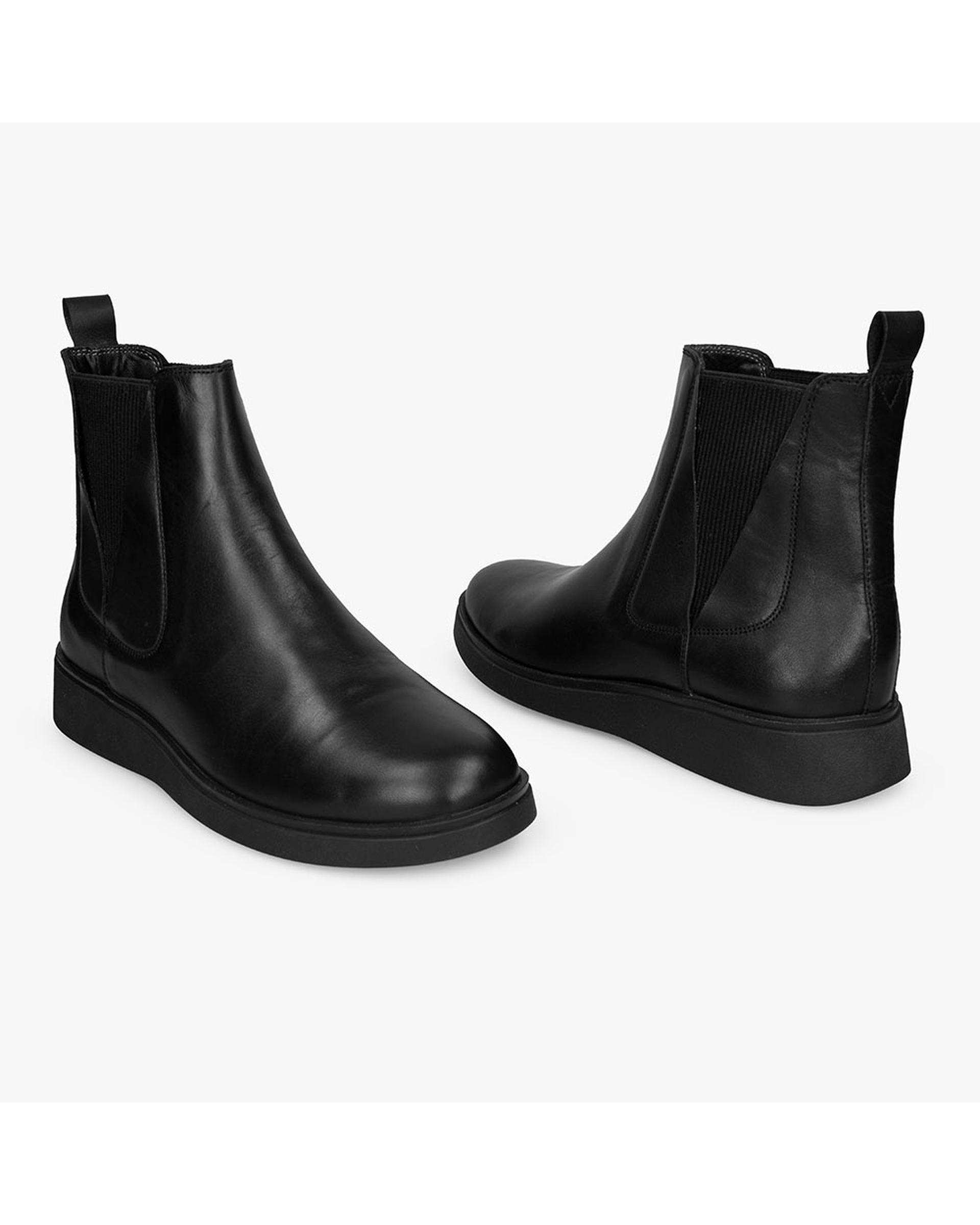 بوت چرم زنانه مشکی برتونیکس Berttonix کد MT-۴۰۸۷