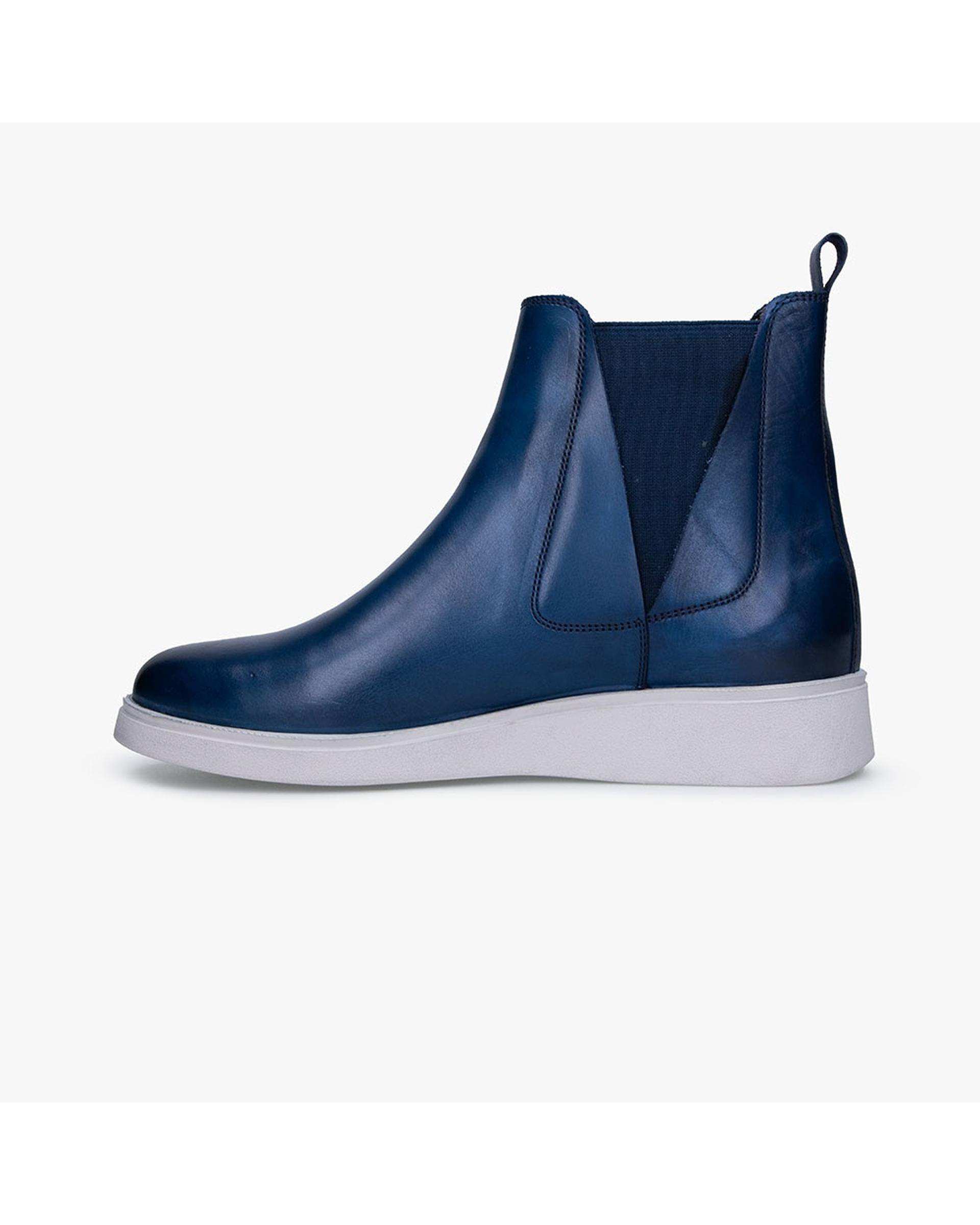 بوت چرم زنانه سرمه ای برتونیکس Berttonix کد MT-۴۰۸۷