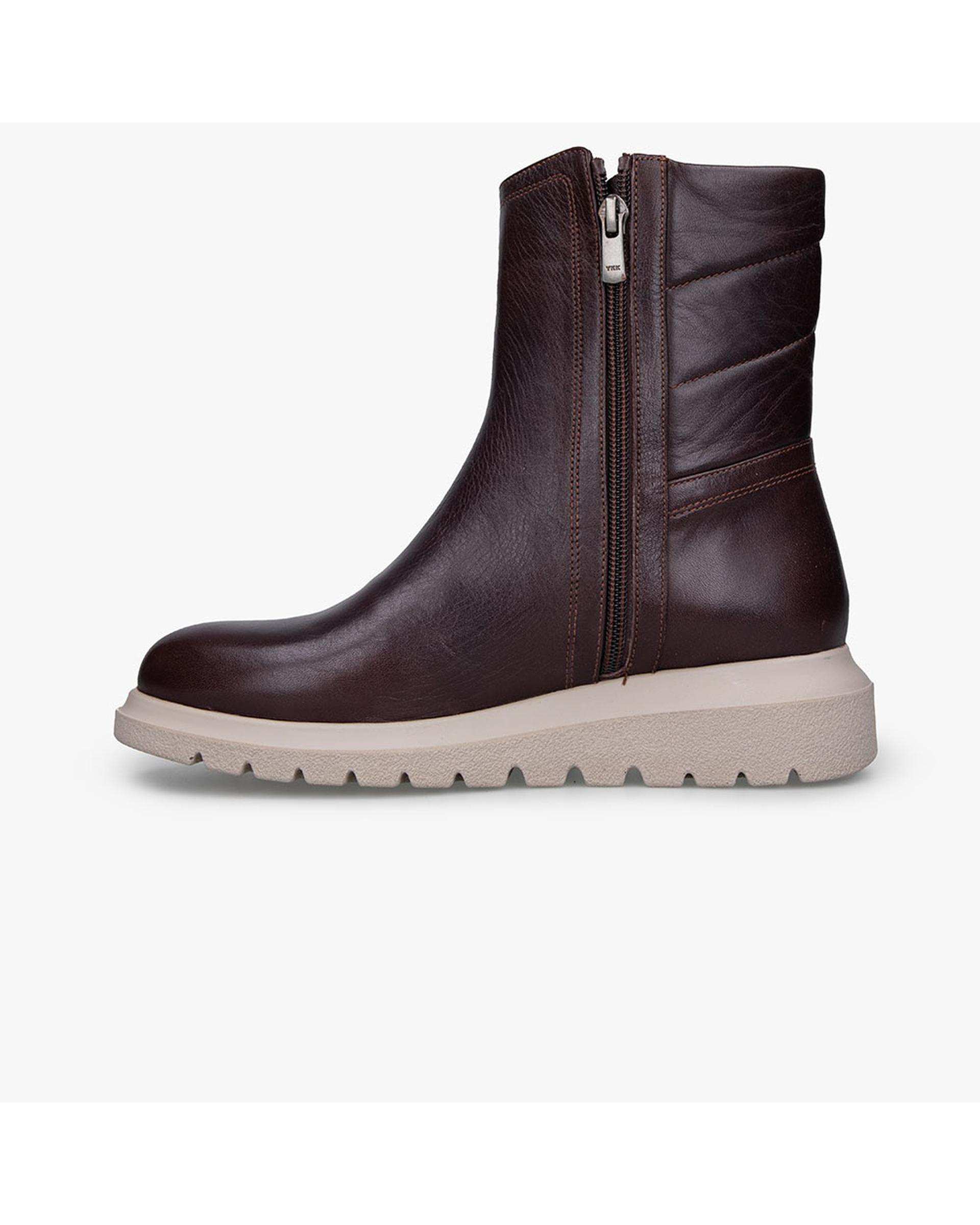 بوت چرم زنانه قهوه ای برتونیکس Berttonix کد A-4027