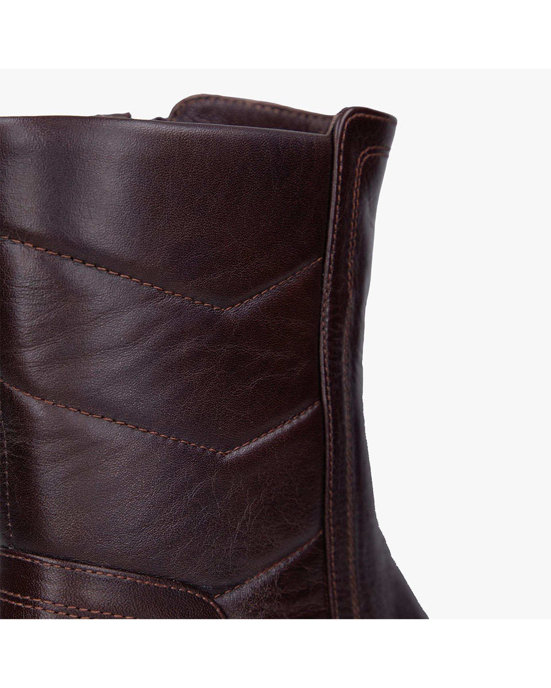 بوت چرم زنانه قهوه ای برتونیکس Berttonix کد A-4027