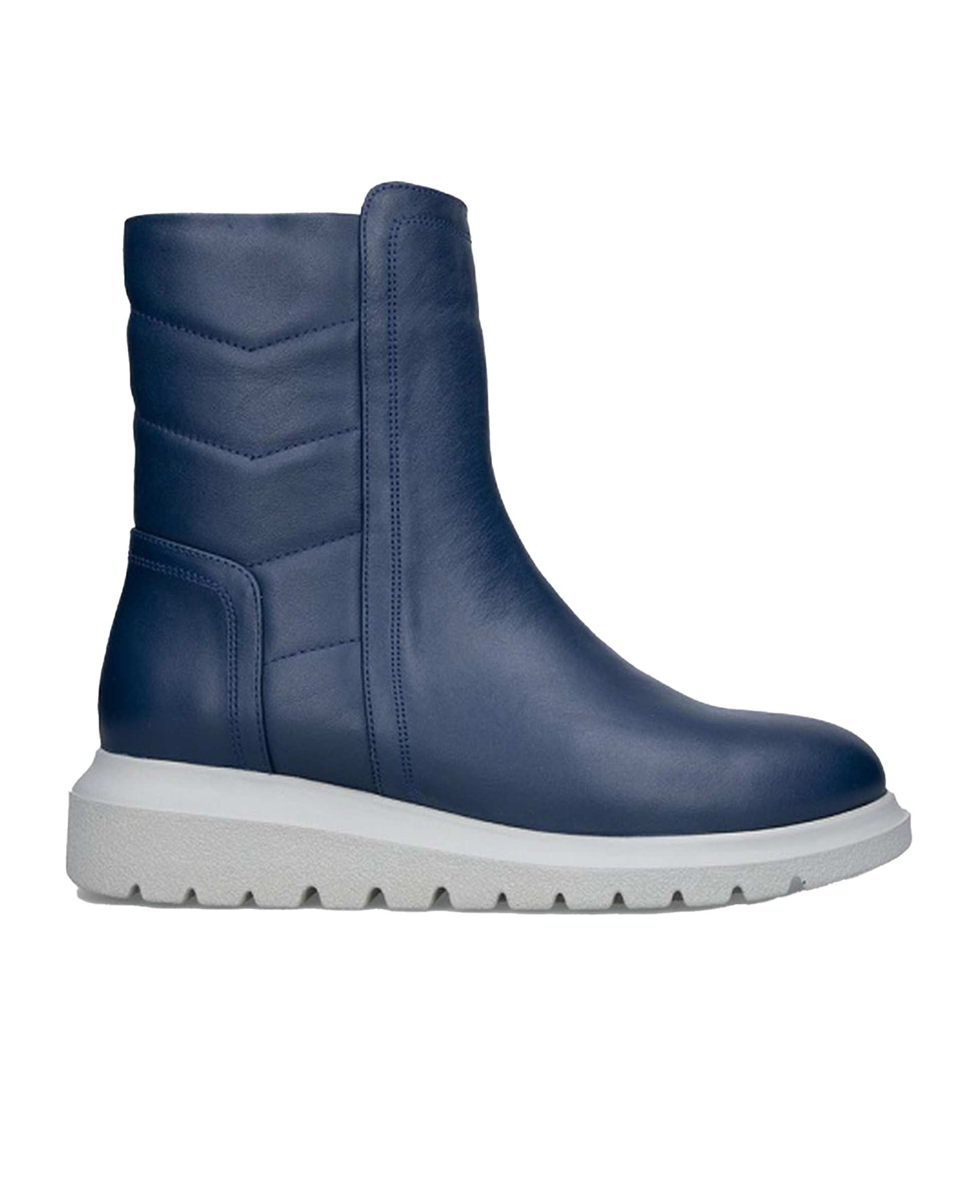 بوت چرم زنانه سرمه ای برتونیکس Berttonix کد A-4027