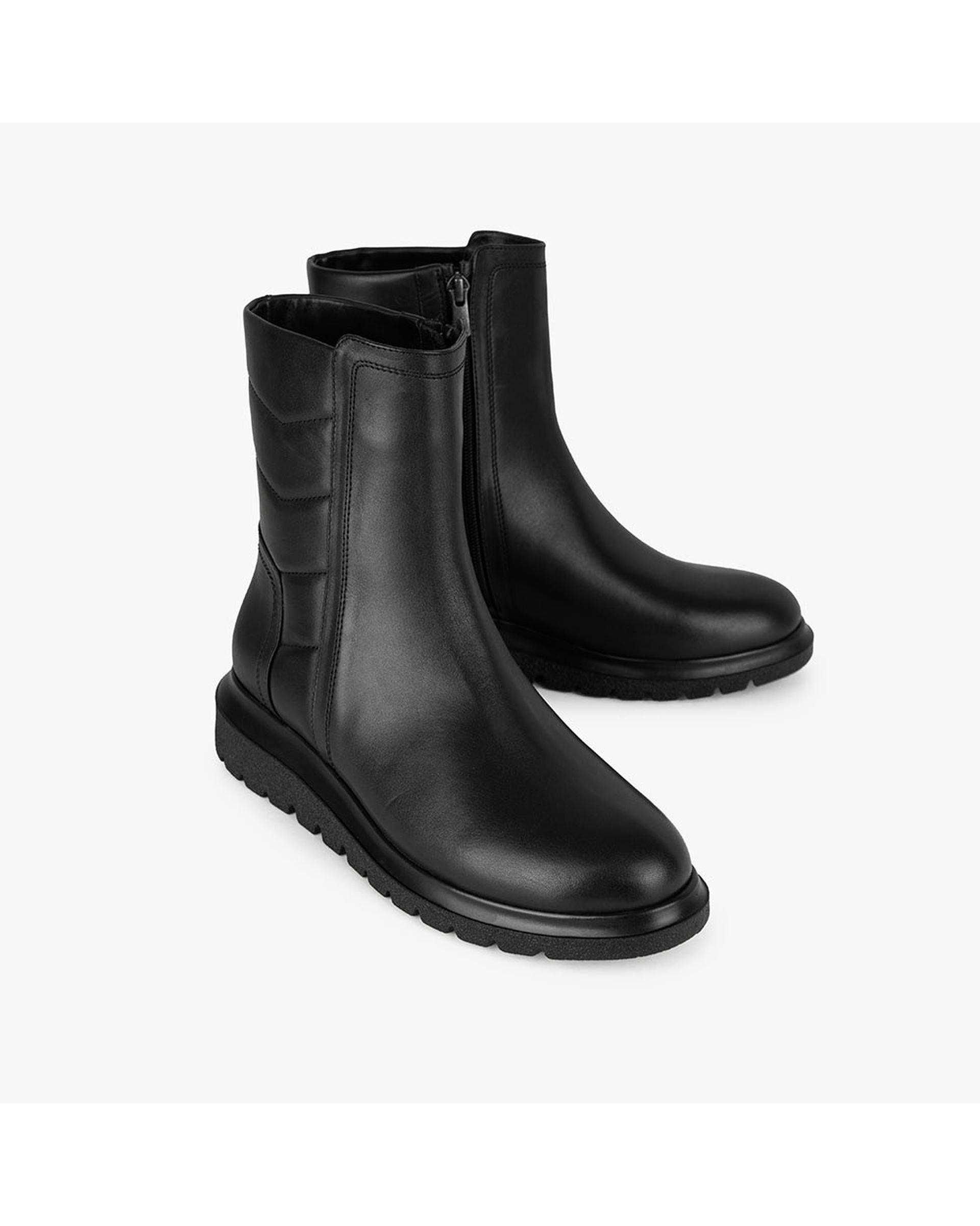 بوت چرم زنانه مشکی برتونیکس Berttonix کد A-4027