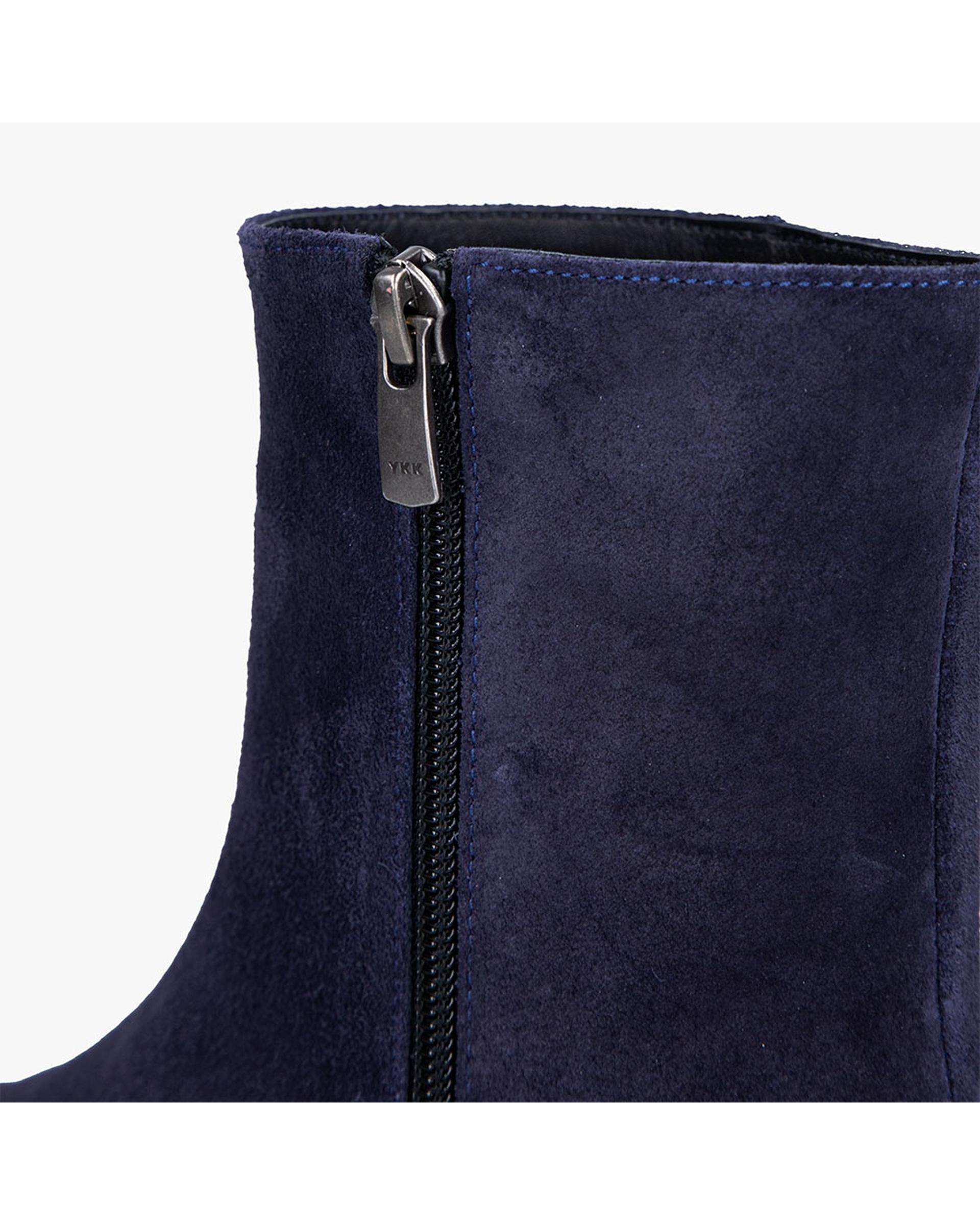 بوت چرم زنانه سرمه ای برتونیکس Berttonix کد A-۴۰۳۱