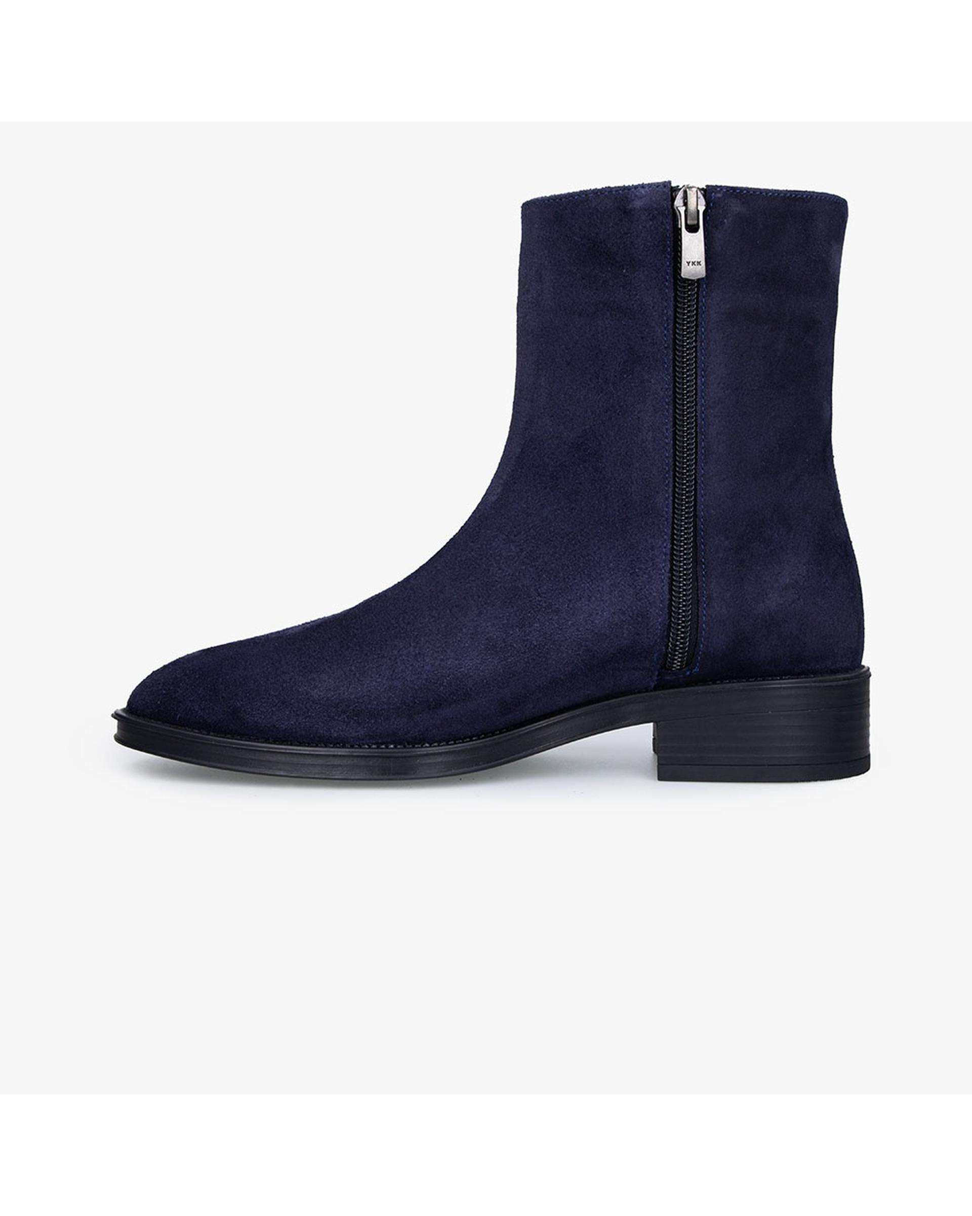 بوت چرم زنانه سرمه ای برتونیکس Berttonix کد A-۴۰۳۱