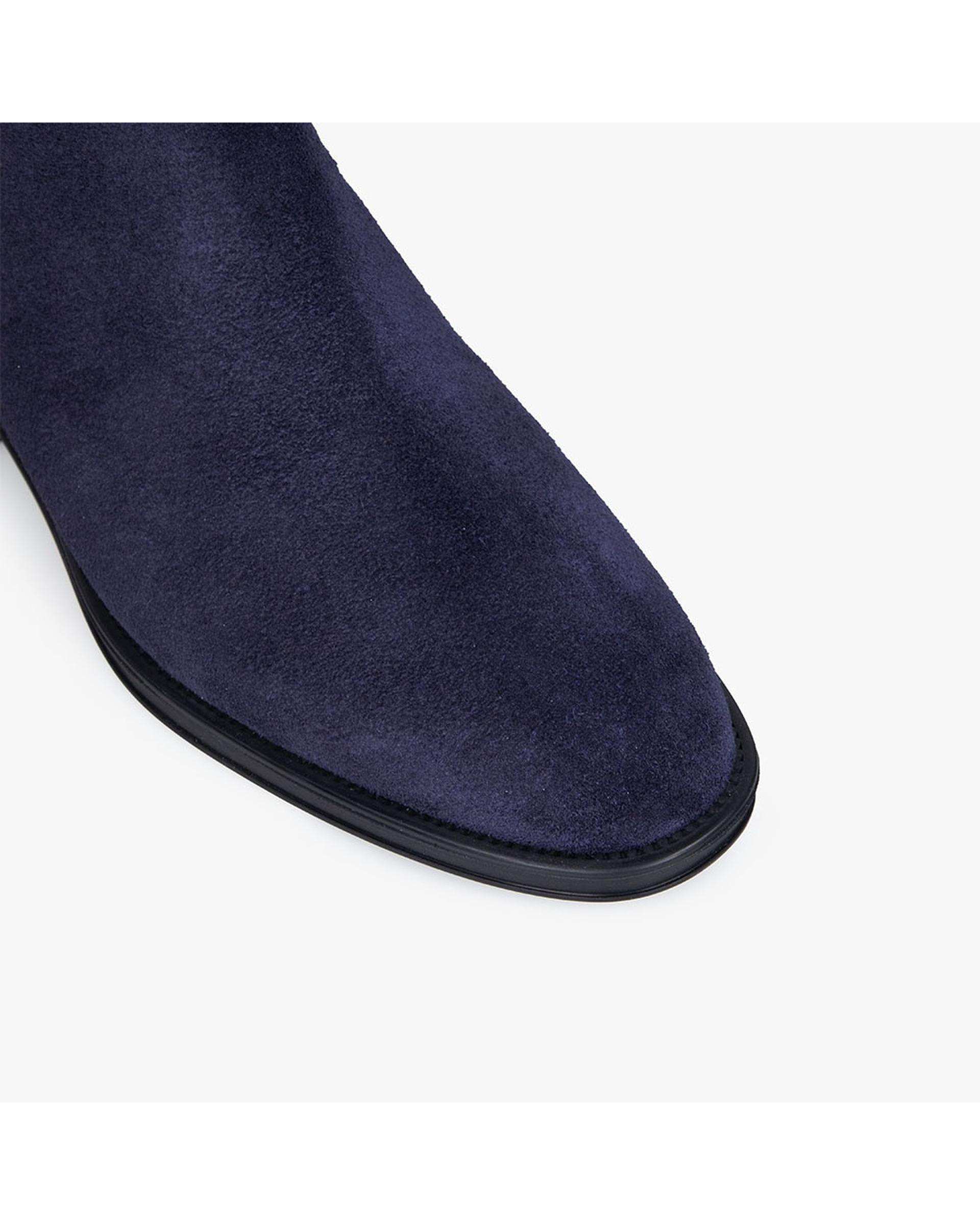 بوت چرم زنانه سرمه ای برتونیکس Berttonix کد A-۴۰۳۱